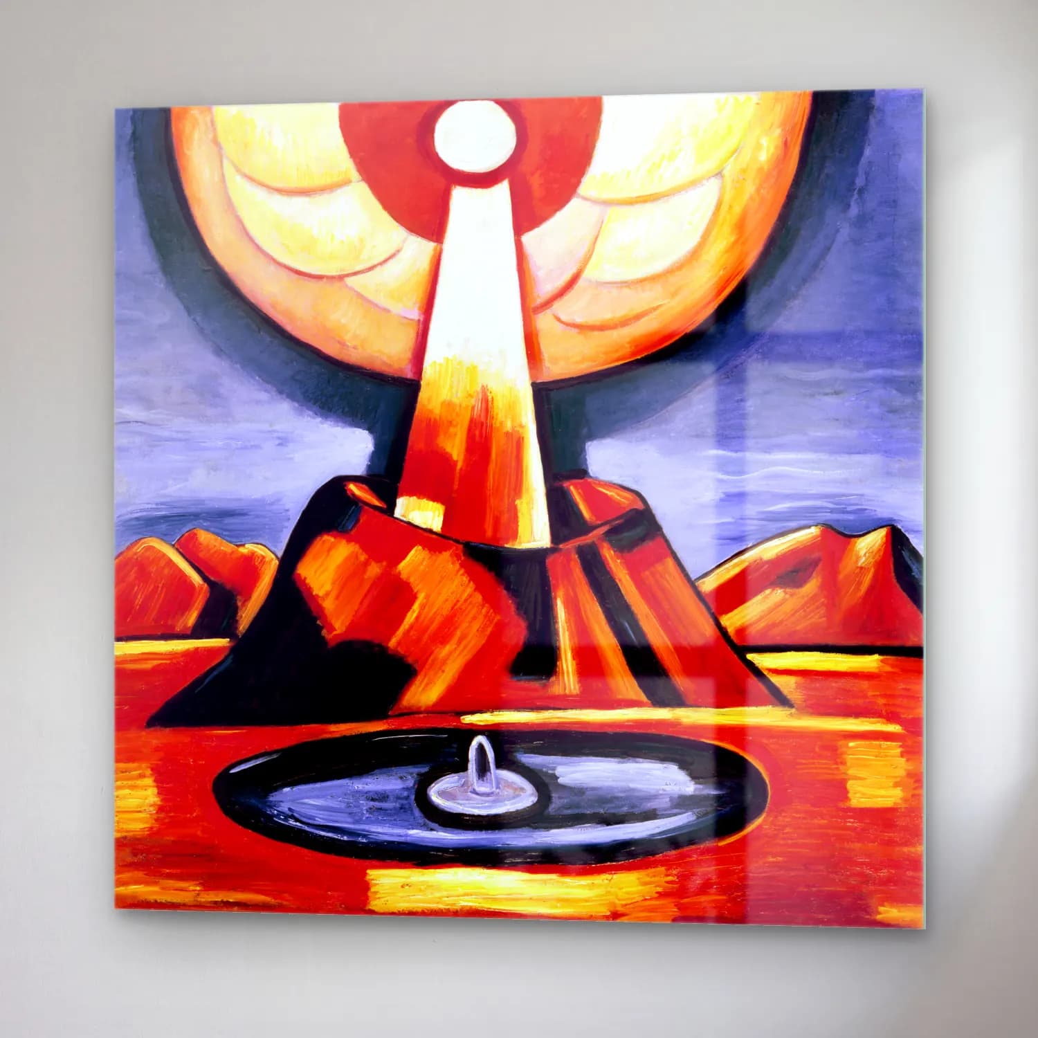 Marsden Hartley – Yliaster Paracelsus cam tablo — sağ açıdan görünüm