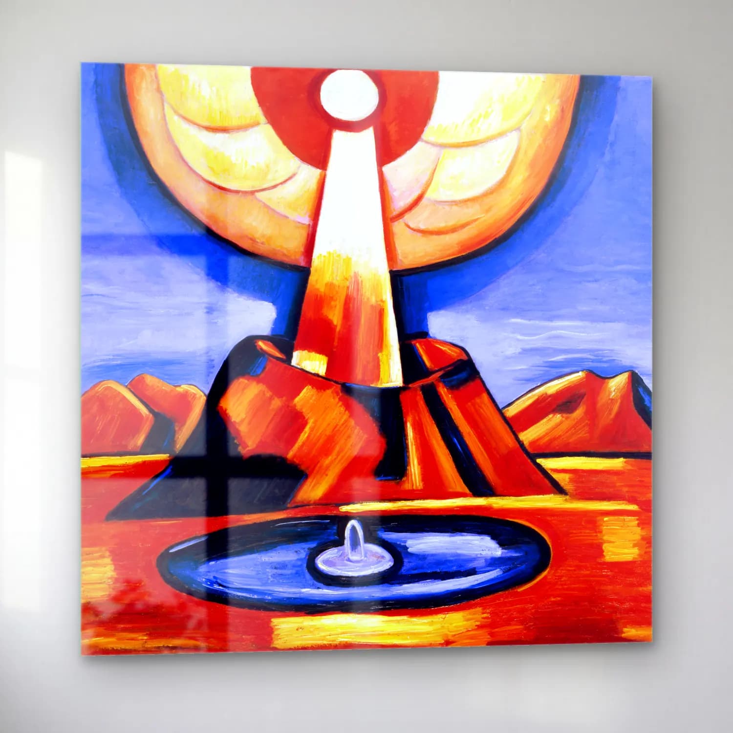 Marsden Hartley – Yliaster Paracelsus cam tablo — sol açıdan görünüm