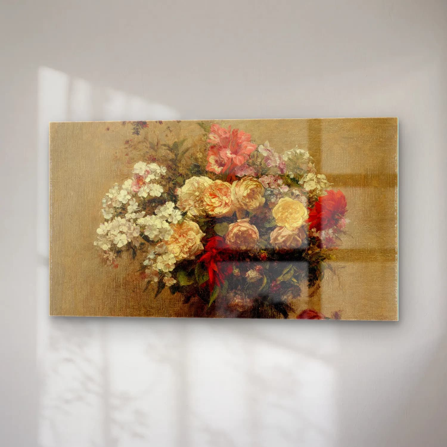 Henri Fantin-Latour – Summer Flowers cam tablo — sağ açıdan görünüm