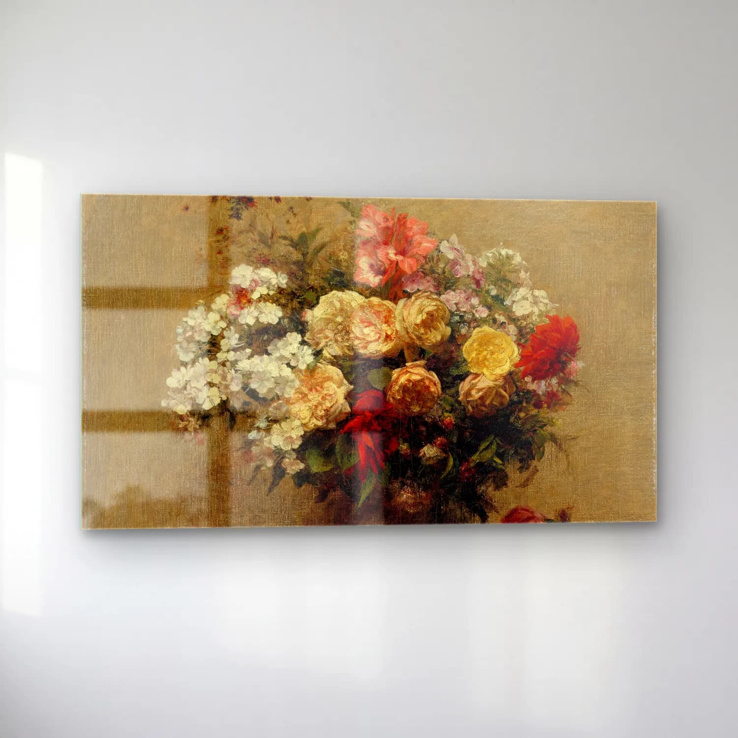 Henri Fantin-Latour – Summer Flowers cam tablo — sol açıdan görünüm