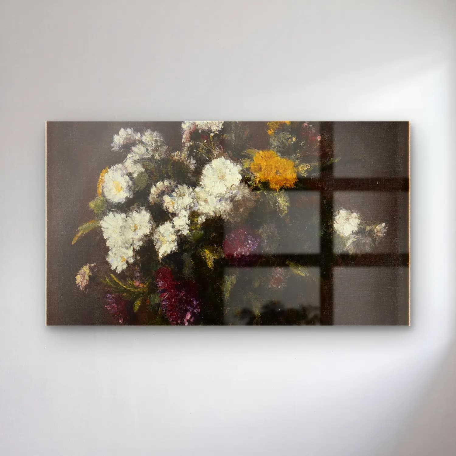 Henri Fantin-Latour – Vase of Flowers cam tablo — Henri Fantin-Latour – Vase of Flowers — empresyonist vazoda çiçek buketi