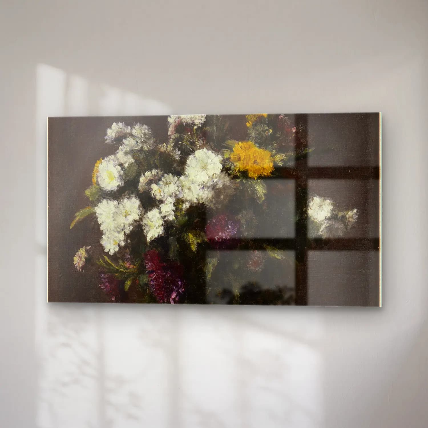 Henri Fantin-Latour – Vase of Flowers cam tablo — sağ açıdan görünüm