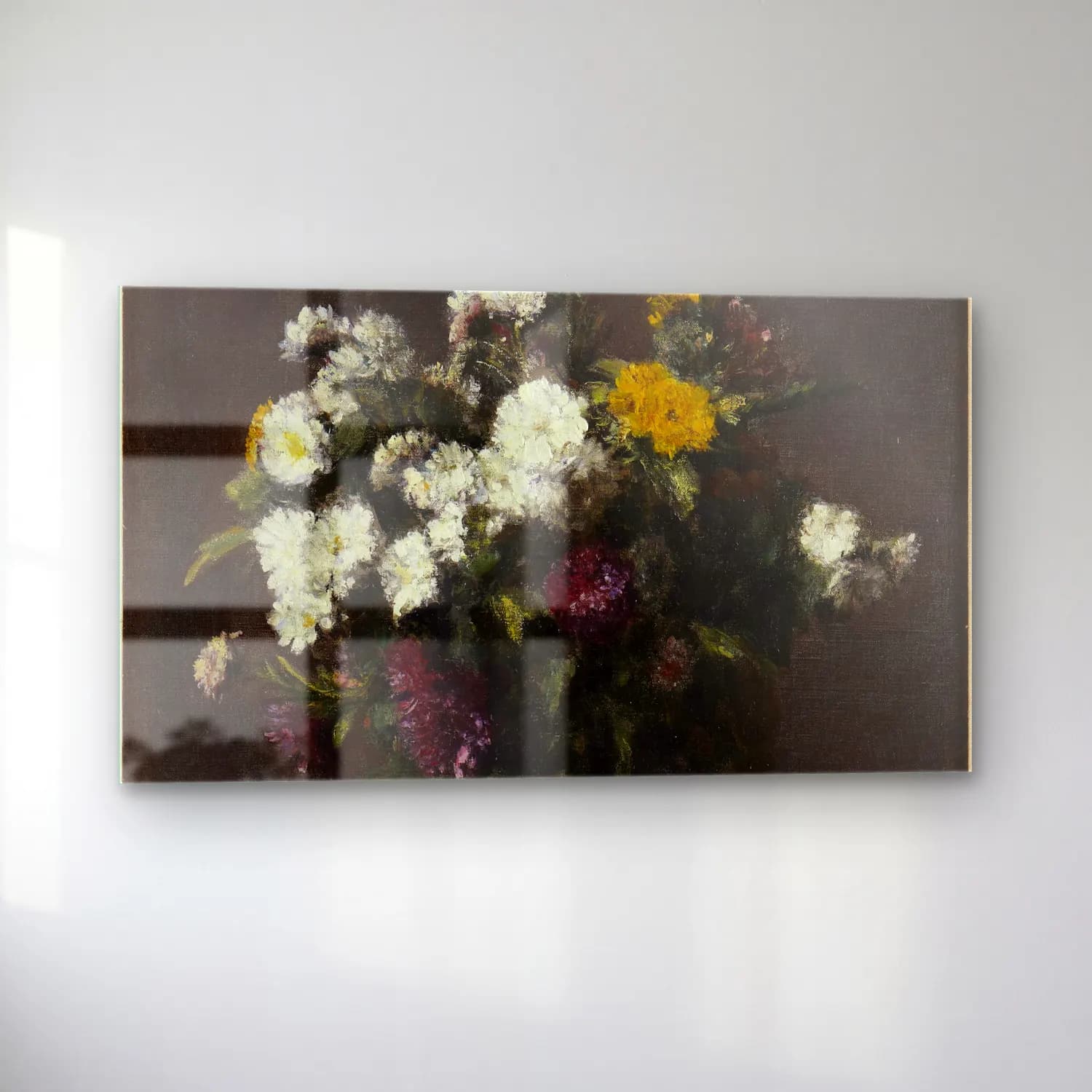 Henri Fantin-Latour – Vase of Flowers cam tablo — sol açıdan görünüm