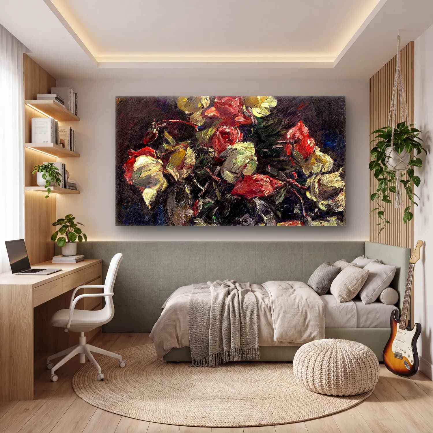 Lovis Corinth – Helle Rosen cam tablo — genç odasında