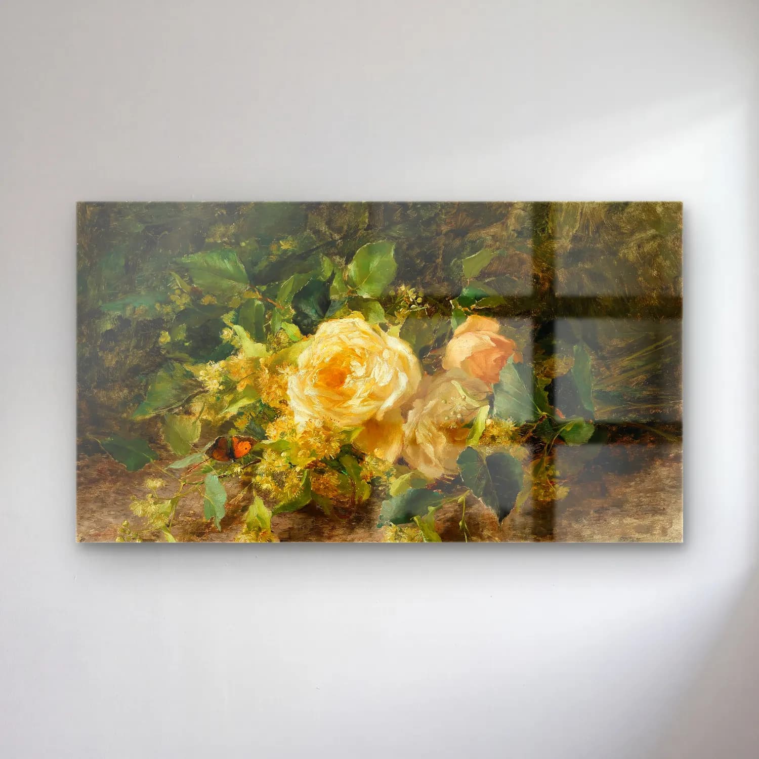 Olga Wisinger-Florian – Olga Wisinger-Florian - A bouquet of roses cam tablo — Olga Wisinger-Florian – Olga Wisinger-Florian - A bouquet of roses — empresyonist güller