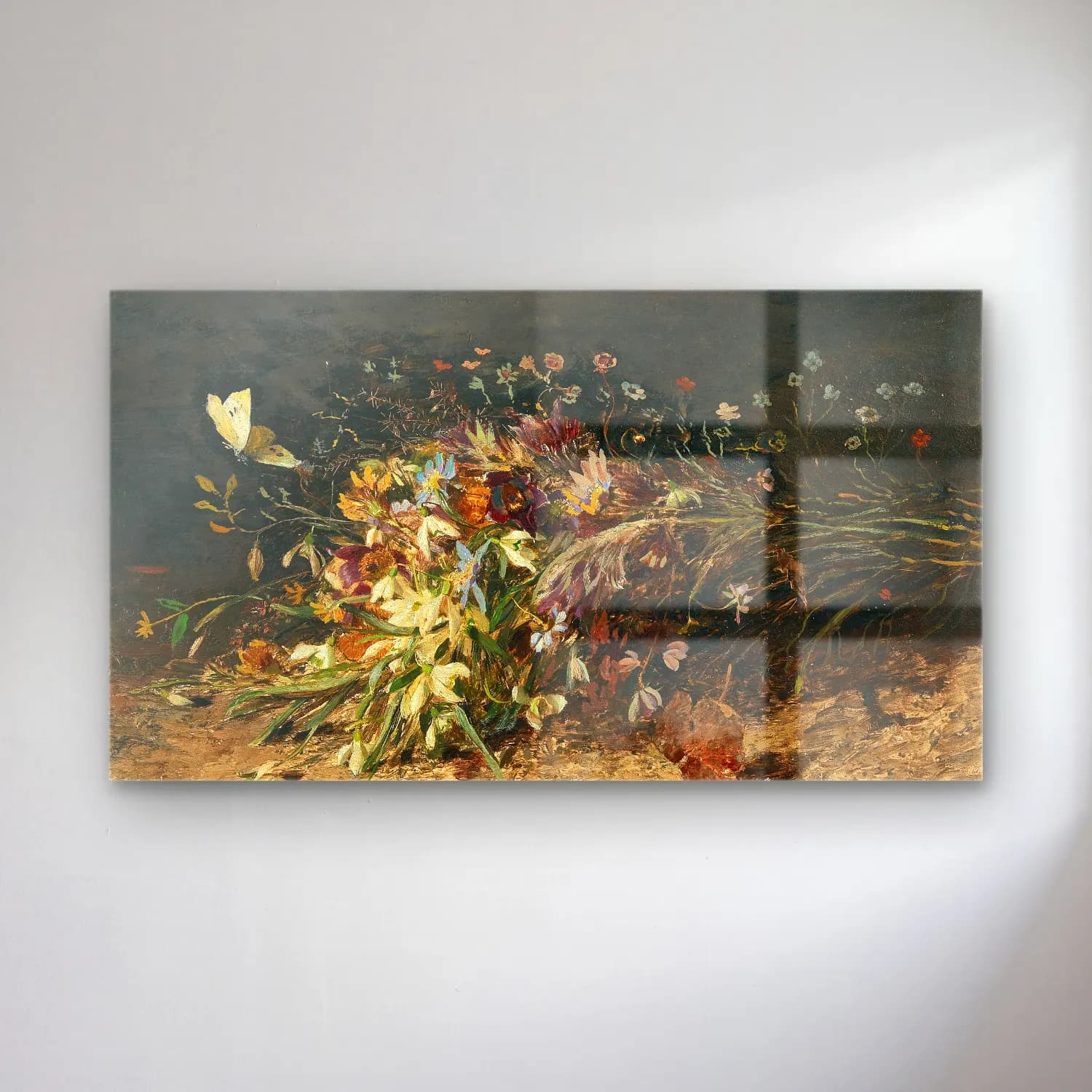 Olga Wisinger-Florian – Olga Wisinger-Florian - A bouquet of spring flowers with… cam tablo — Olga Wisinger-Florian – Olga Wisinger-Florian - A bouquet of spring flowers with… — empresyonist kır çiçekleri