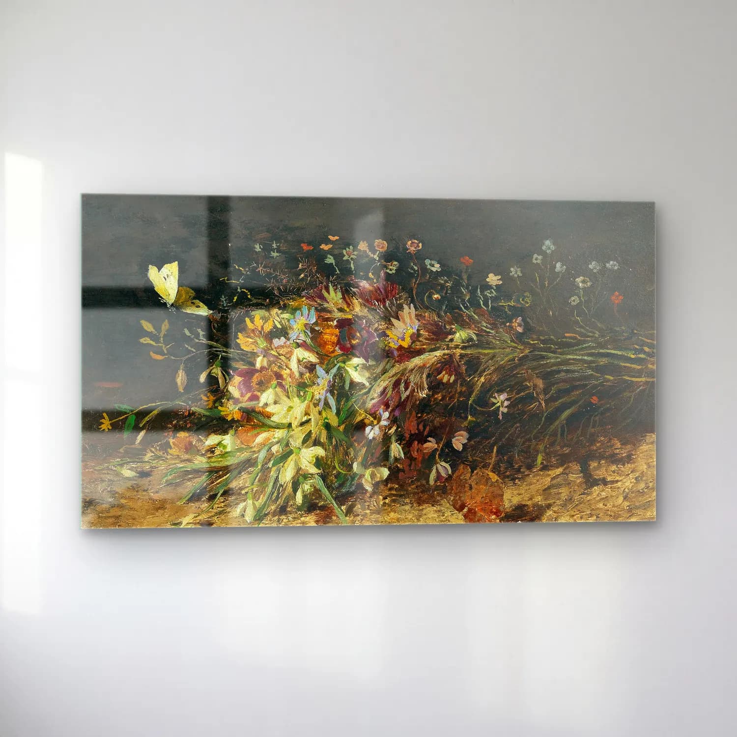 Olga Wisinger-Florian – Olga Wisinger-Florian - A bouquet of spring flowers with… cam tablo — sol açıdan görünüm