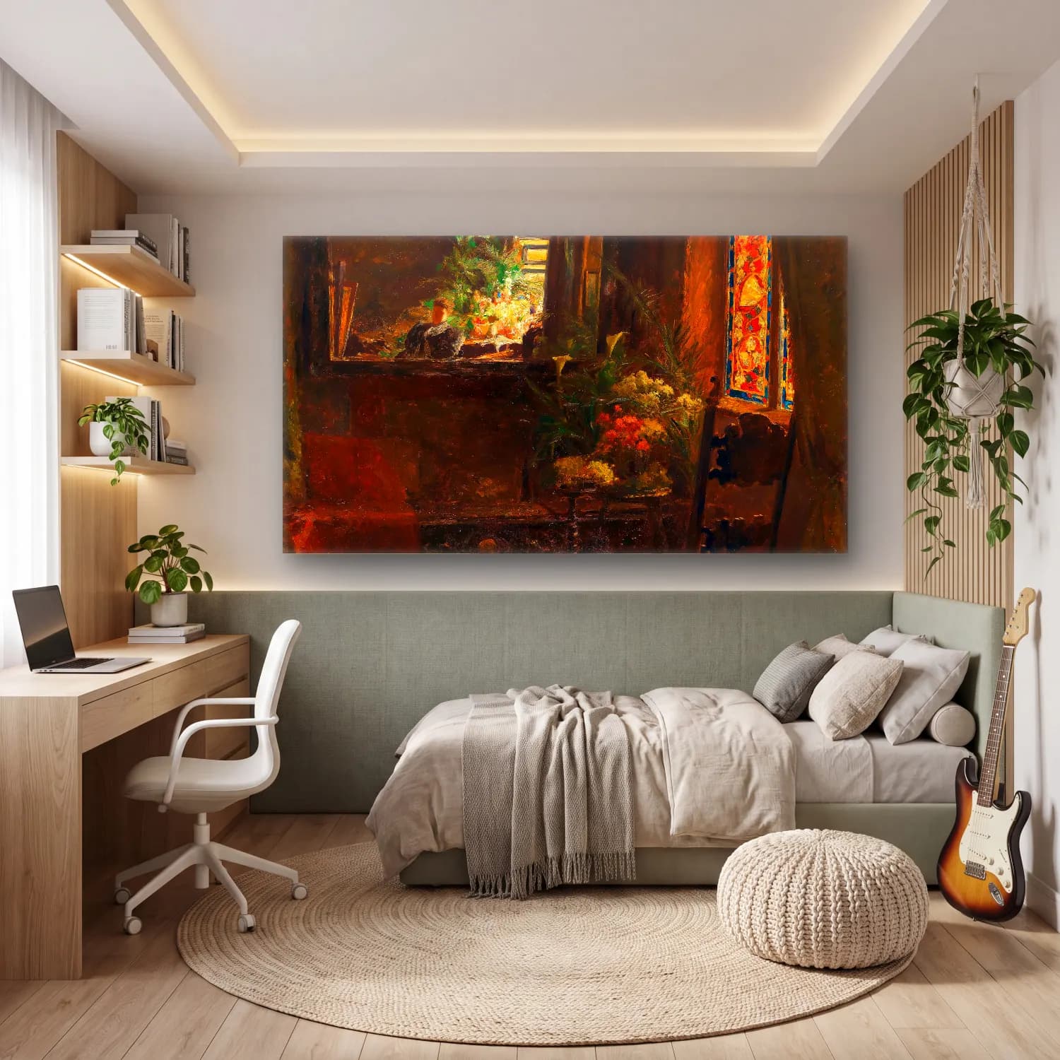 Olga Wisinger-Florian – Olga Wisinger-Florian - Mein Atelier cam tablo — genç odasında