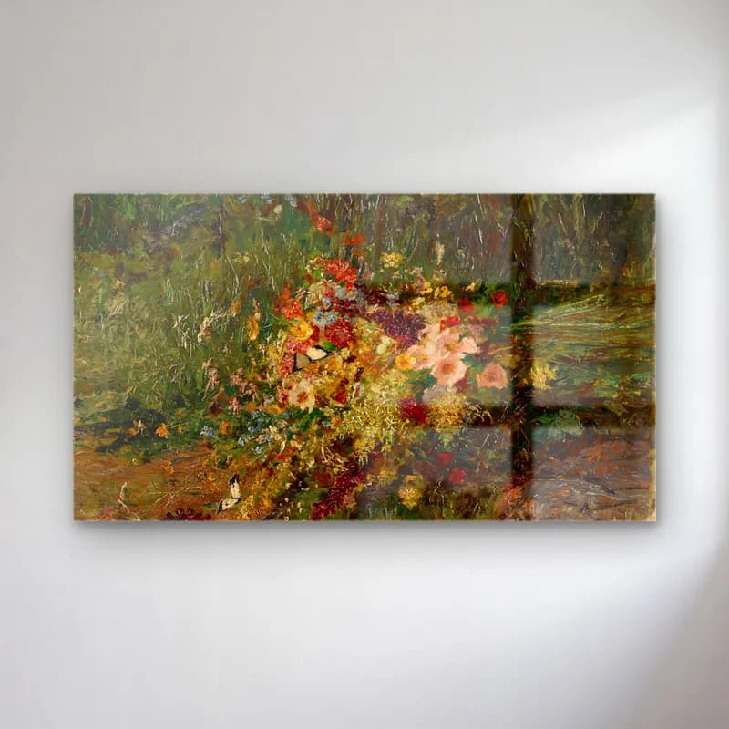 Olga Wisinger-Florian – Olga Wisinger-Florian - Summer Flowers of the Field cam tablo — Olga Wisinger-Florian – Olga Wisinger-Florian - Summer Flowers of the Field — empresyonist çiçek bahçesi