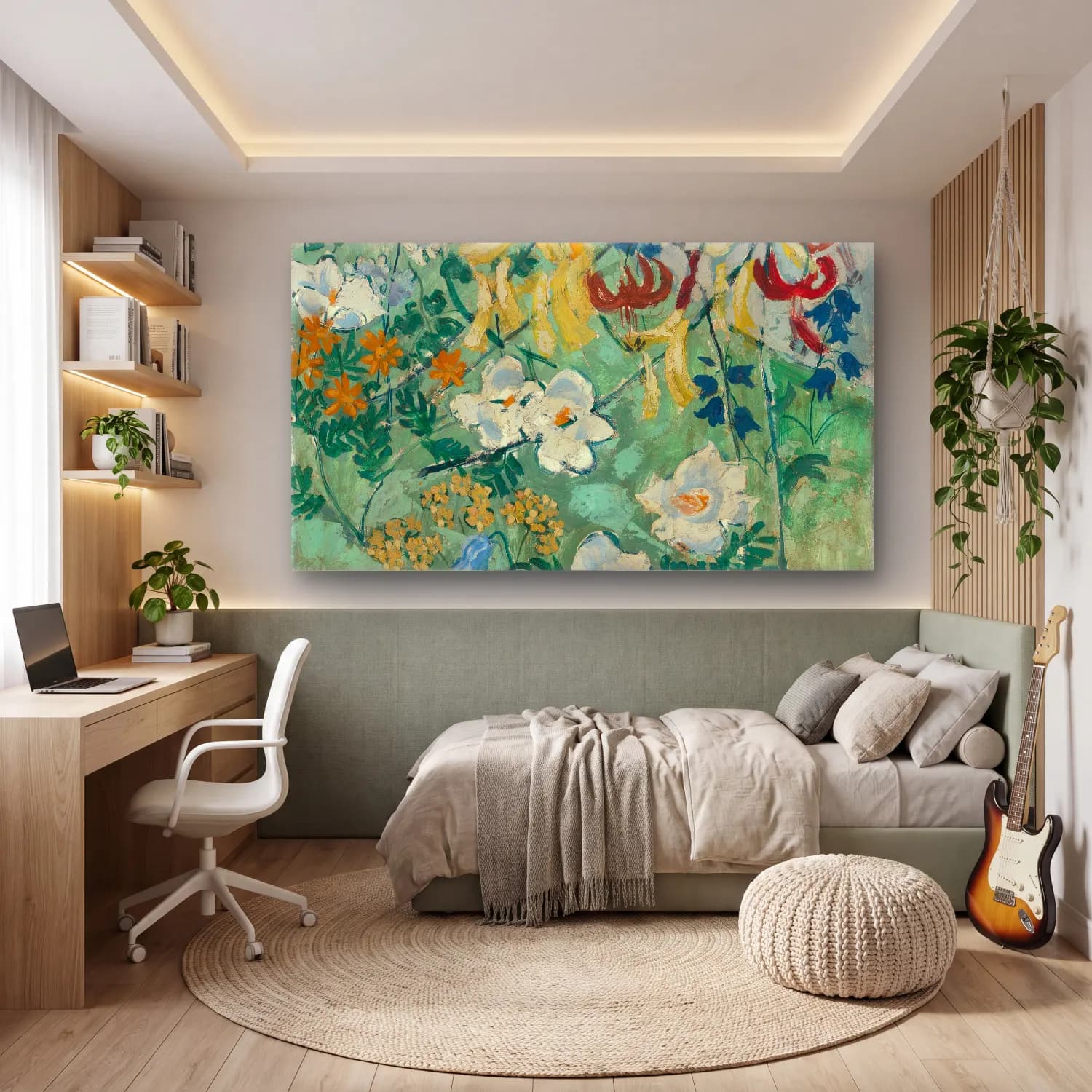 August Babberger – Blumen cam tablo — genç odasında