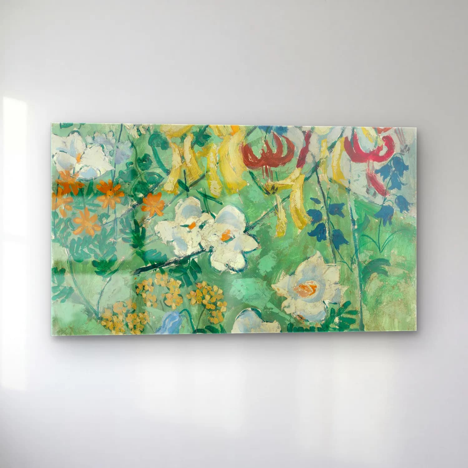 August Babberger – Blumen cam tablo — sol açıdan görünüm
