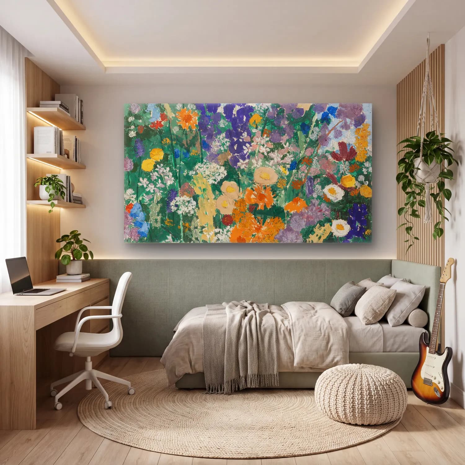 August Babberger – Blumen am Berg cam tablo — genç odasında