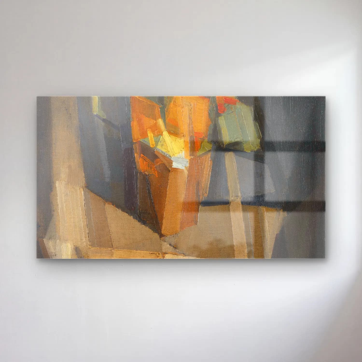 Georges Valmier – Nature morte sur une table cam tablo — Georges Valmier – Nature morte sur une table — modern soyut vazo