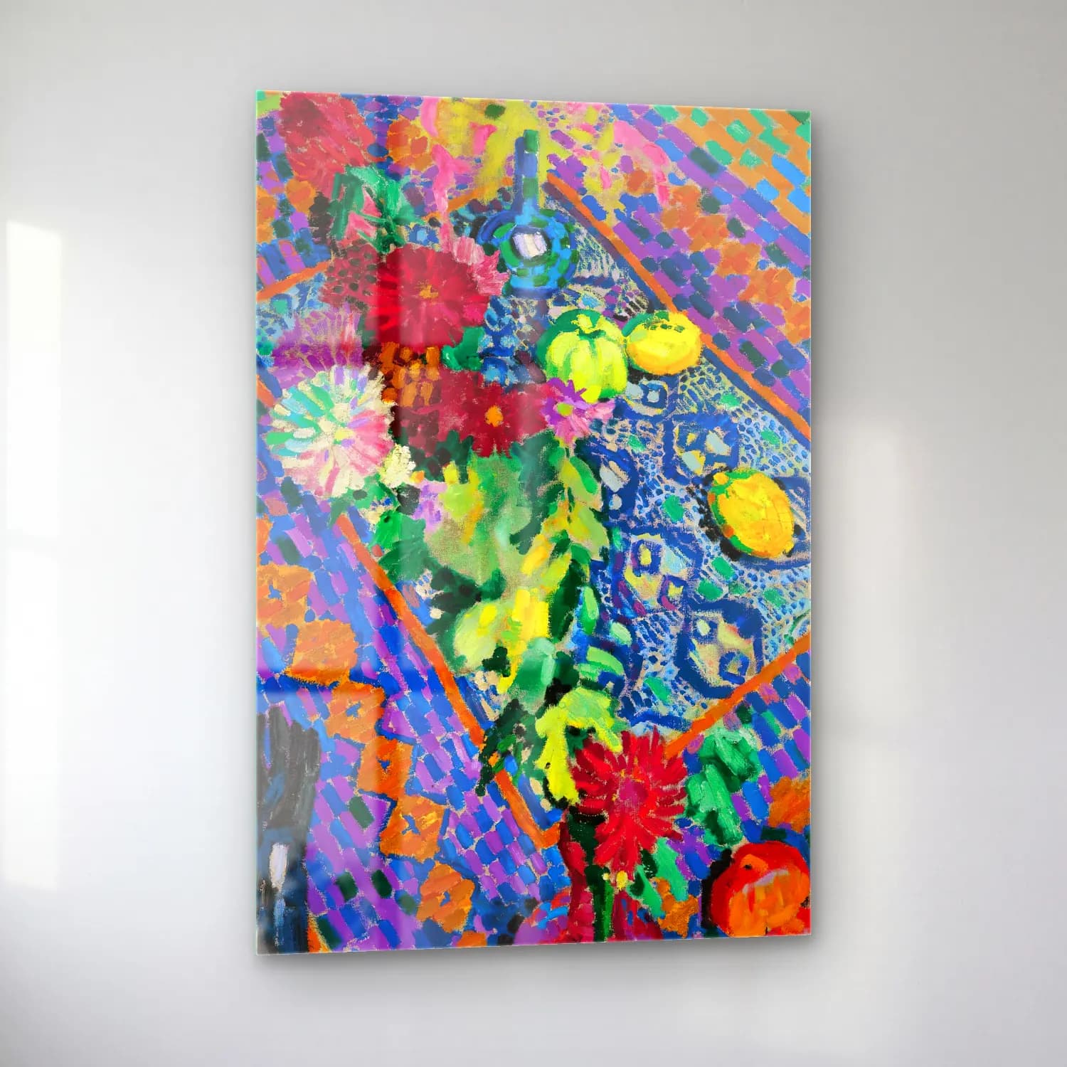 Robert Delaunay – Nature Morte Aux Gants cam tablo — sol açıdan görünüm