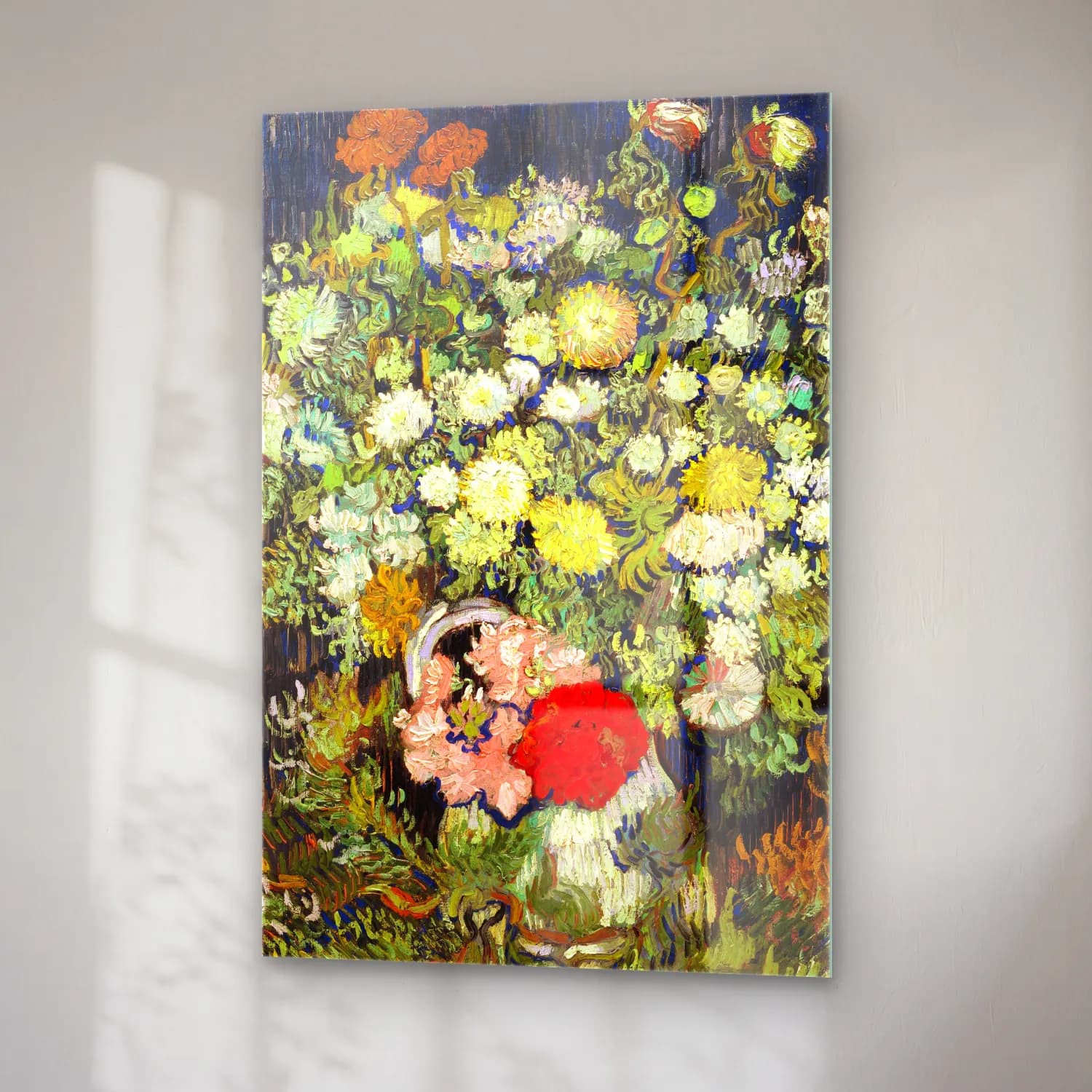 Vincent van Gogh – Bouquet of Flowers in a Vase cam tablo — sağ açıdan görünüm