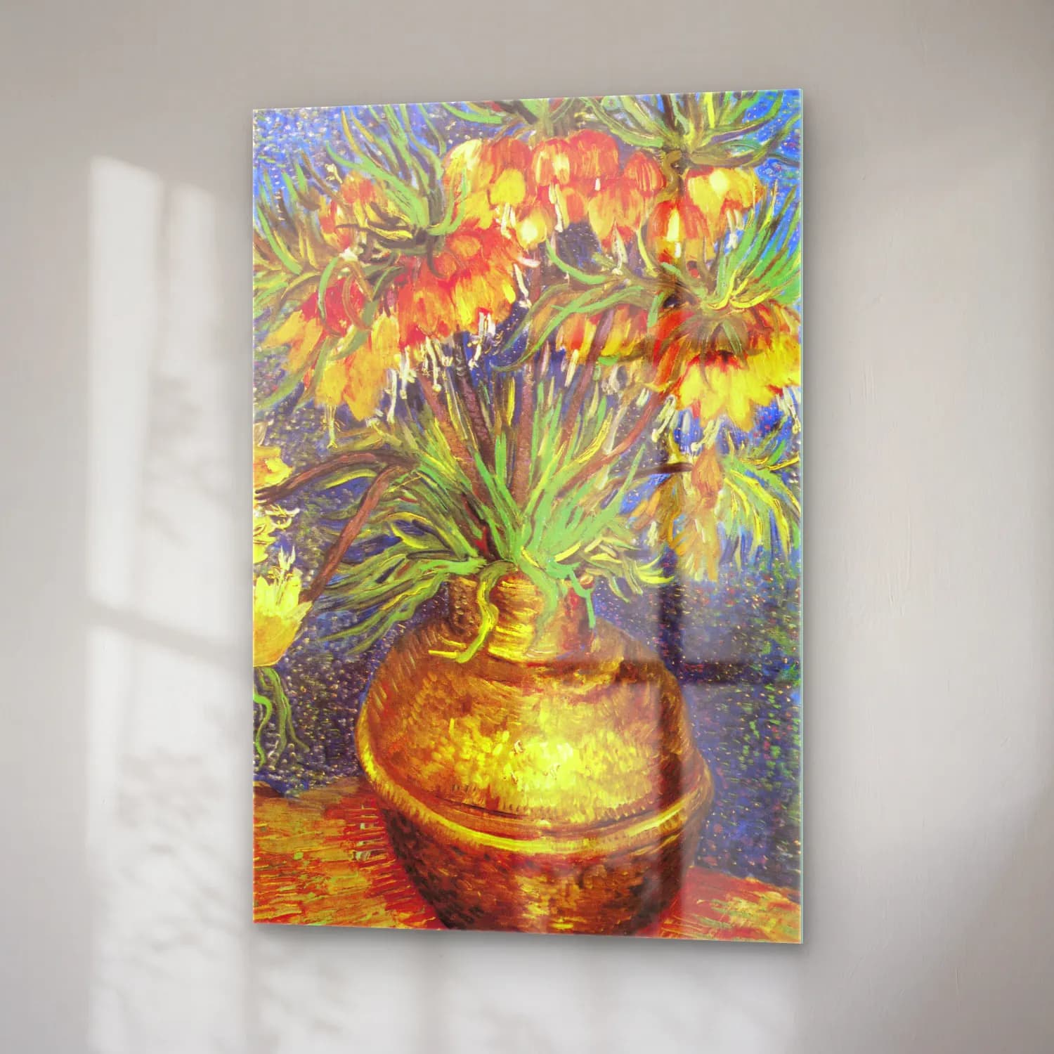 Vincent van Gogh – Imperial Fritillaries in a Copper Vase cam tablo — sağ açıdan görünüm