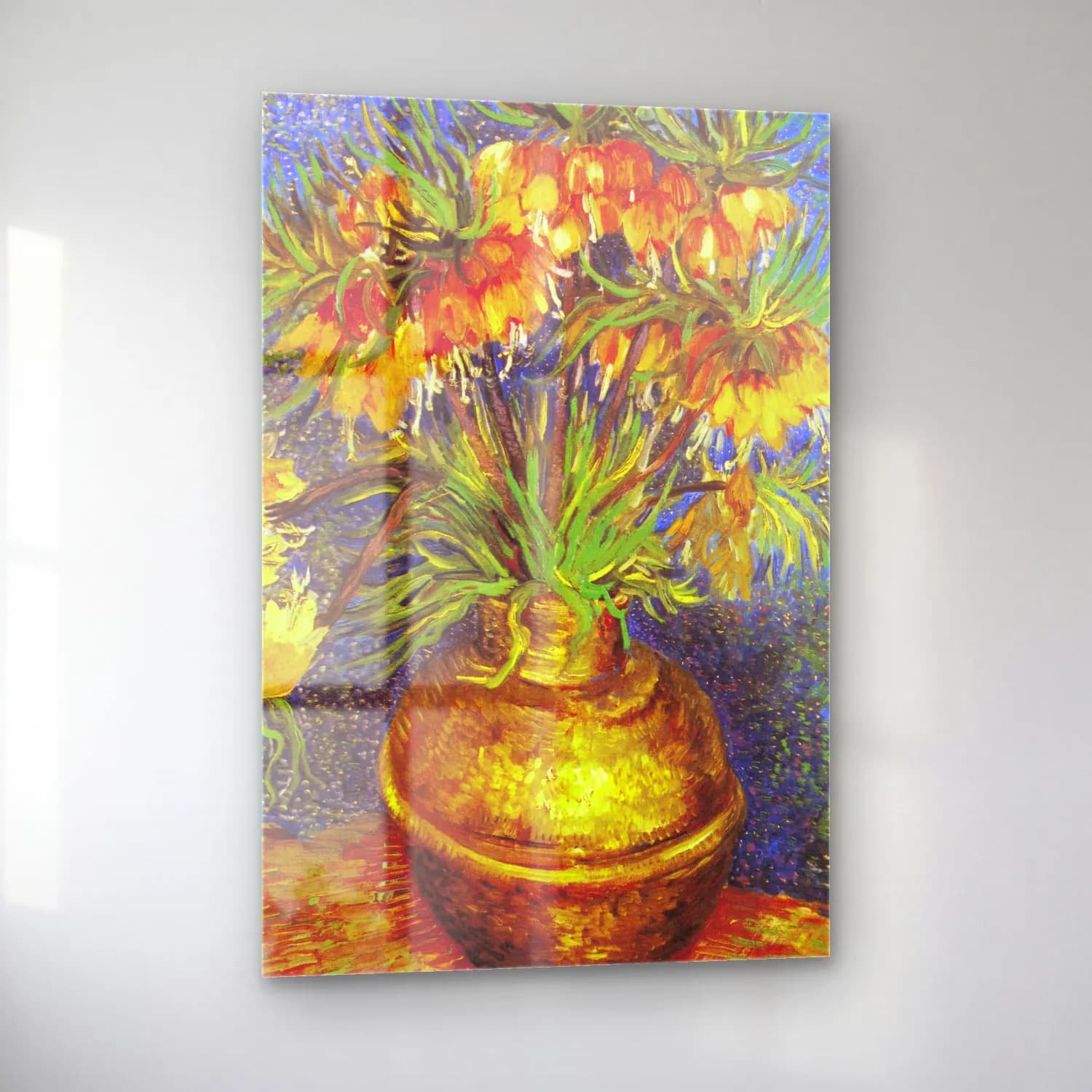 Vincent van Gogh – Imperial Fritillaries in a Copper Vase cam tablo — sol açıdan görünüm