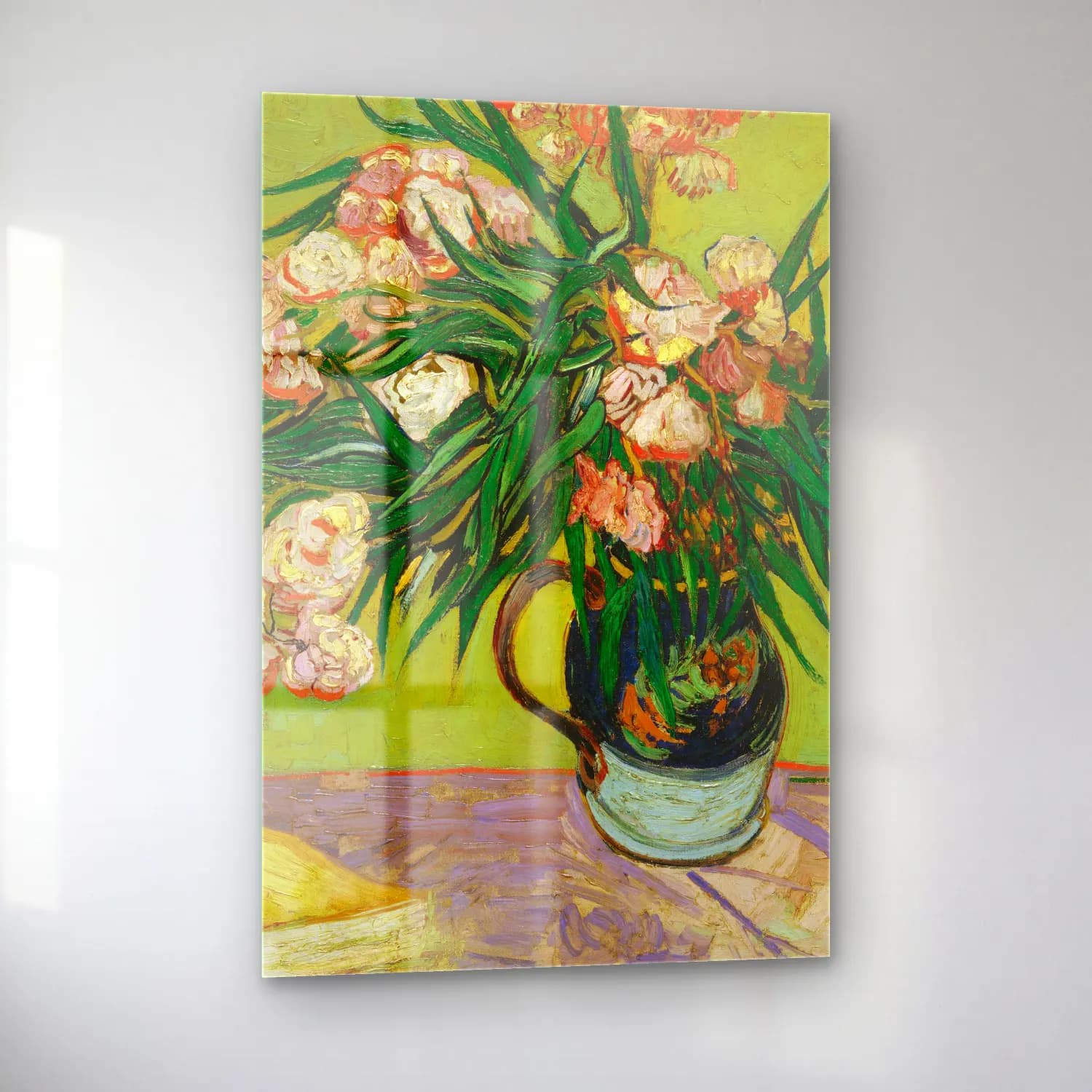 Vincent van Gogh – Oleanders cam tablo — sol açıdan görünüm
