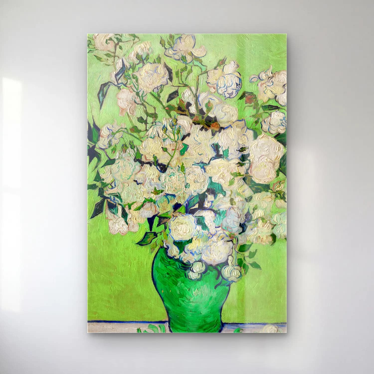 Vincent van Gogh – Roses cam tablo — Vincent van Gogh – Roses — empresyonist güller