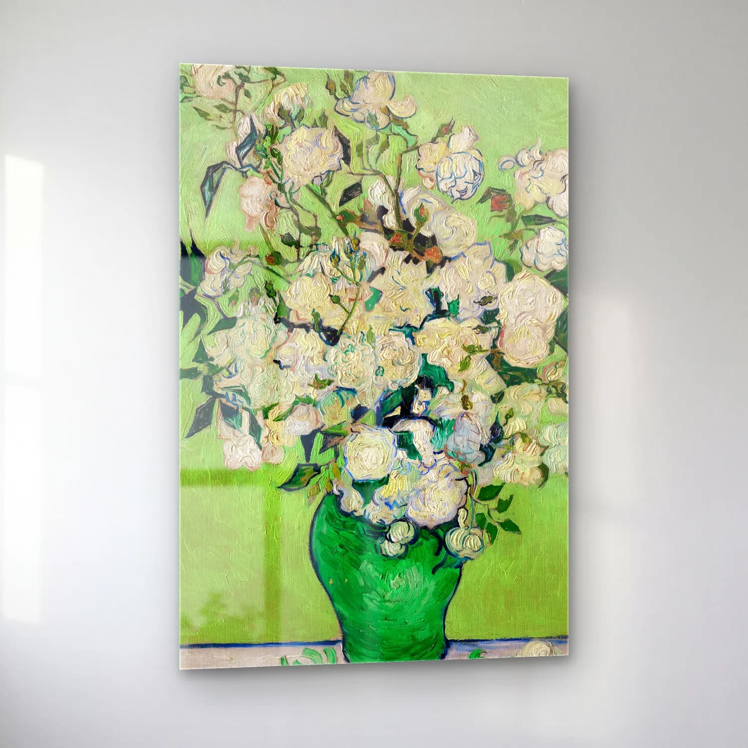Vincent van Gogh – Roses cam tablo — sol açıdan görünüm
