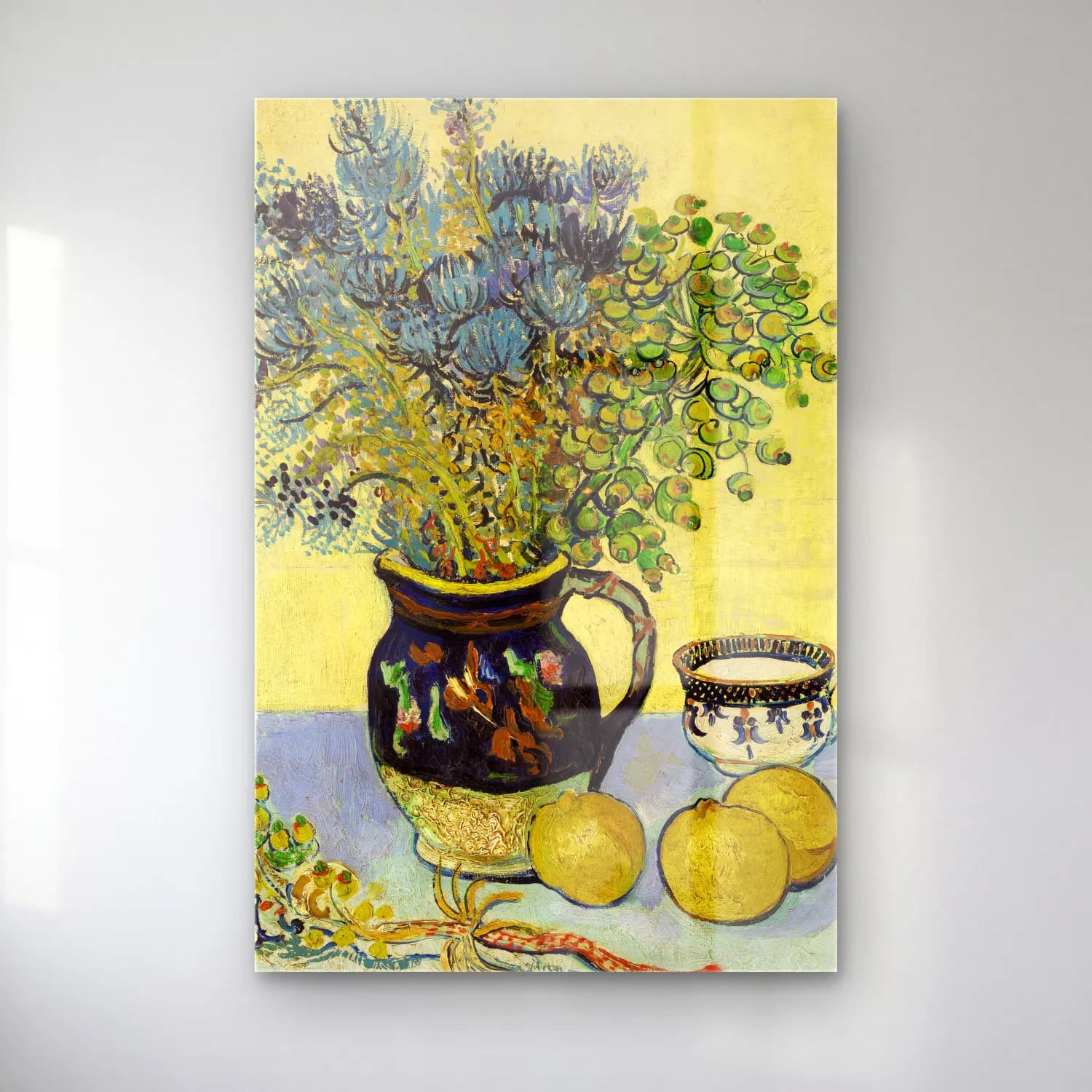 Vincent van Gogh – Still Life (Nature morte) cam tablo — Vincent van Gogh – Still Life (Nature morte) — empresyonist vazo