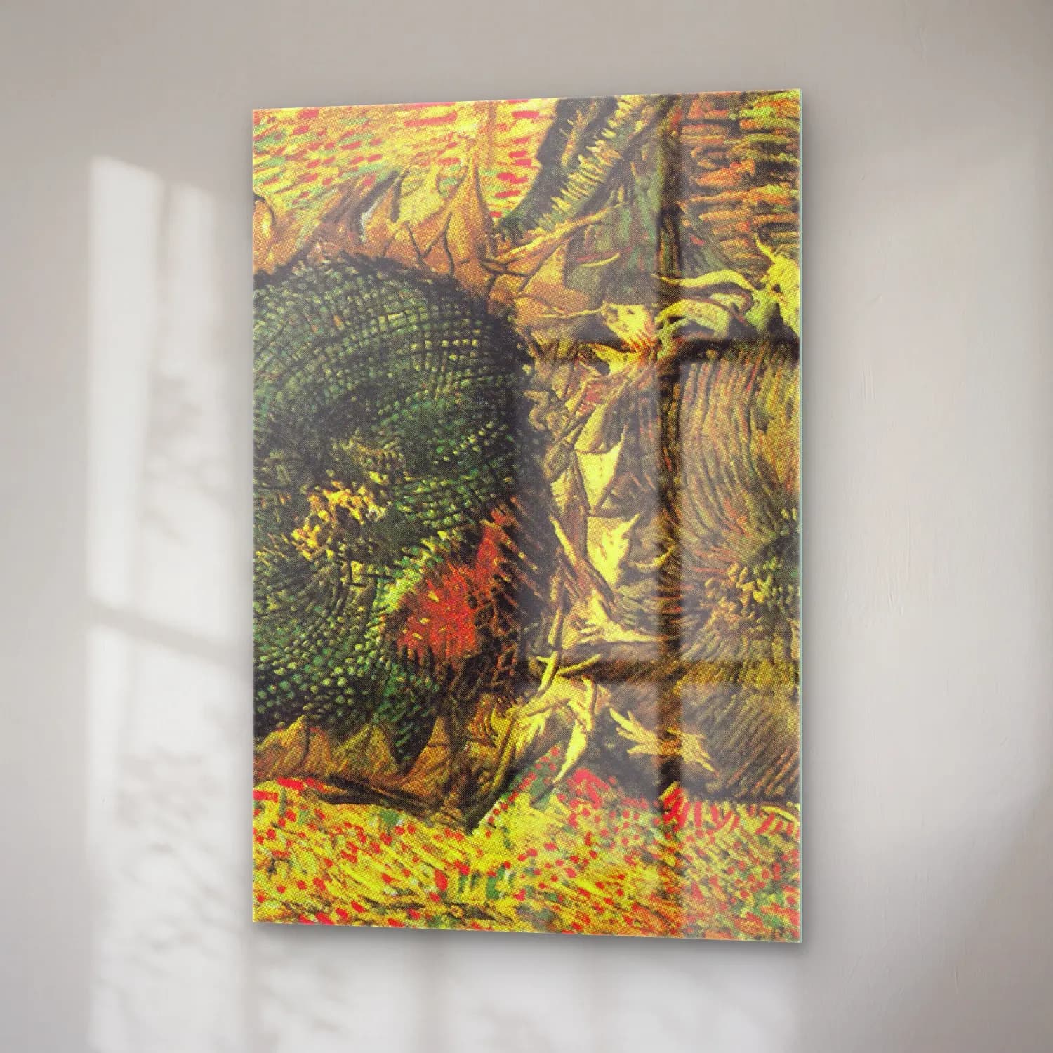 Vincent van Gogh – wo Cut Sunflowers cam tablo — sağ açıdan görünüm