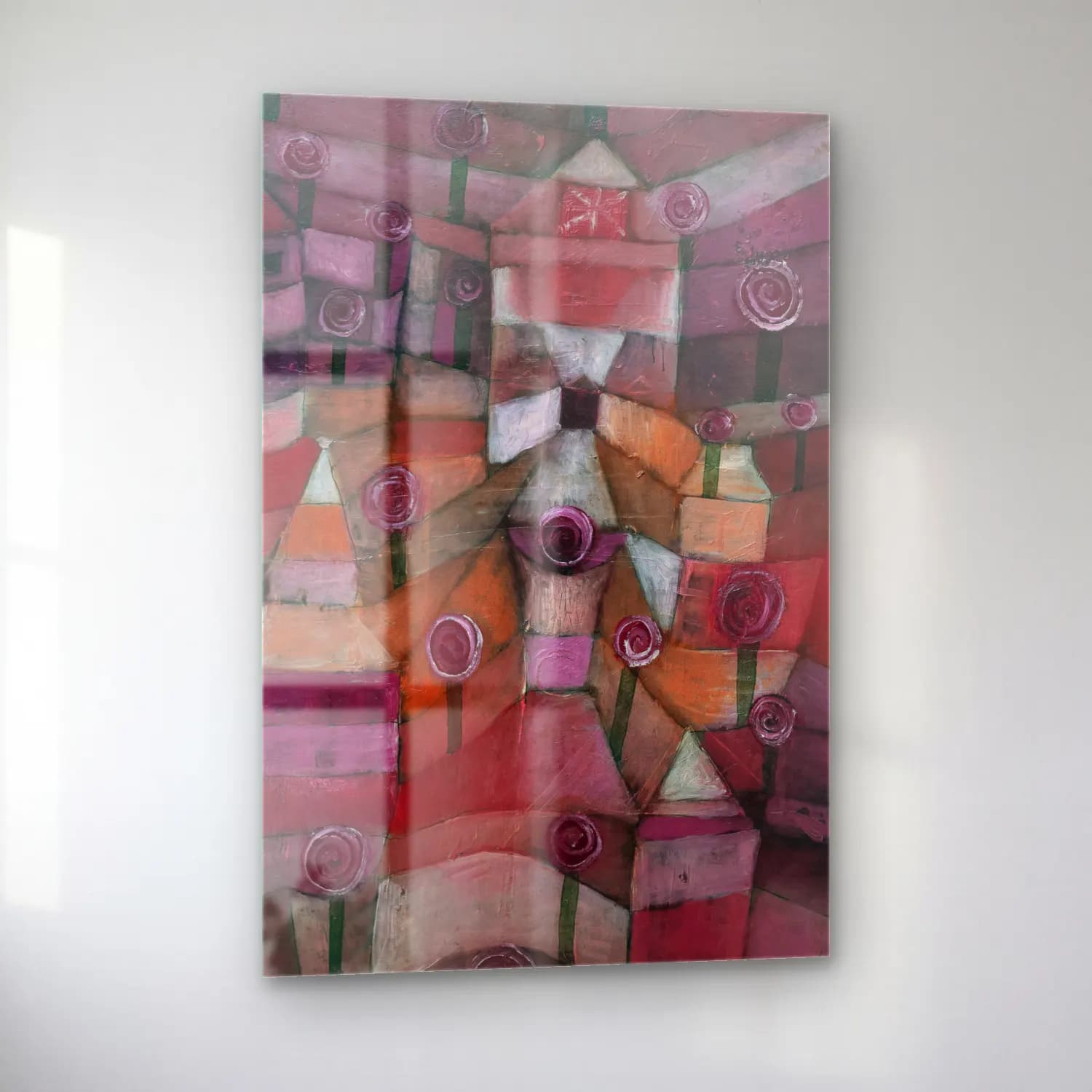Paul Klee – Rose garden cam tablo — sol açıdan görünüm