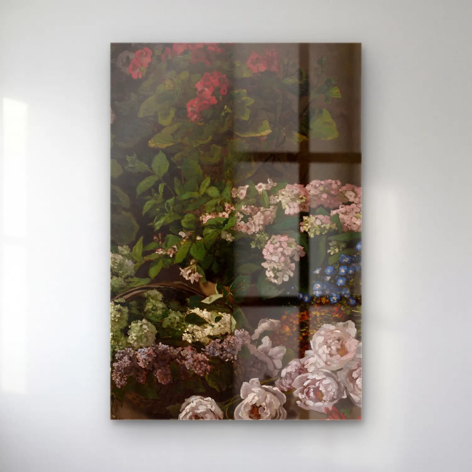 Claude Monet – Spring Flowers cam tablo — Claude Monet – Spring Flowers — empresyonist çiçek bahçesi
