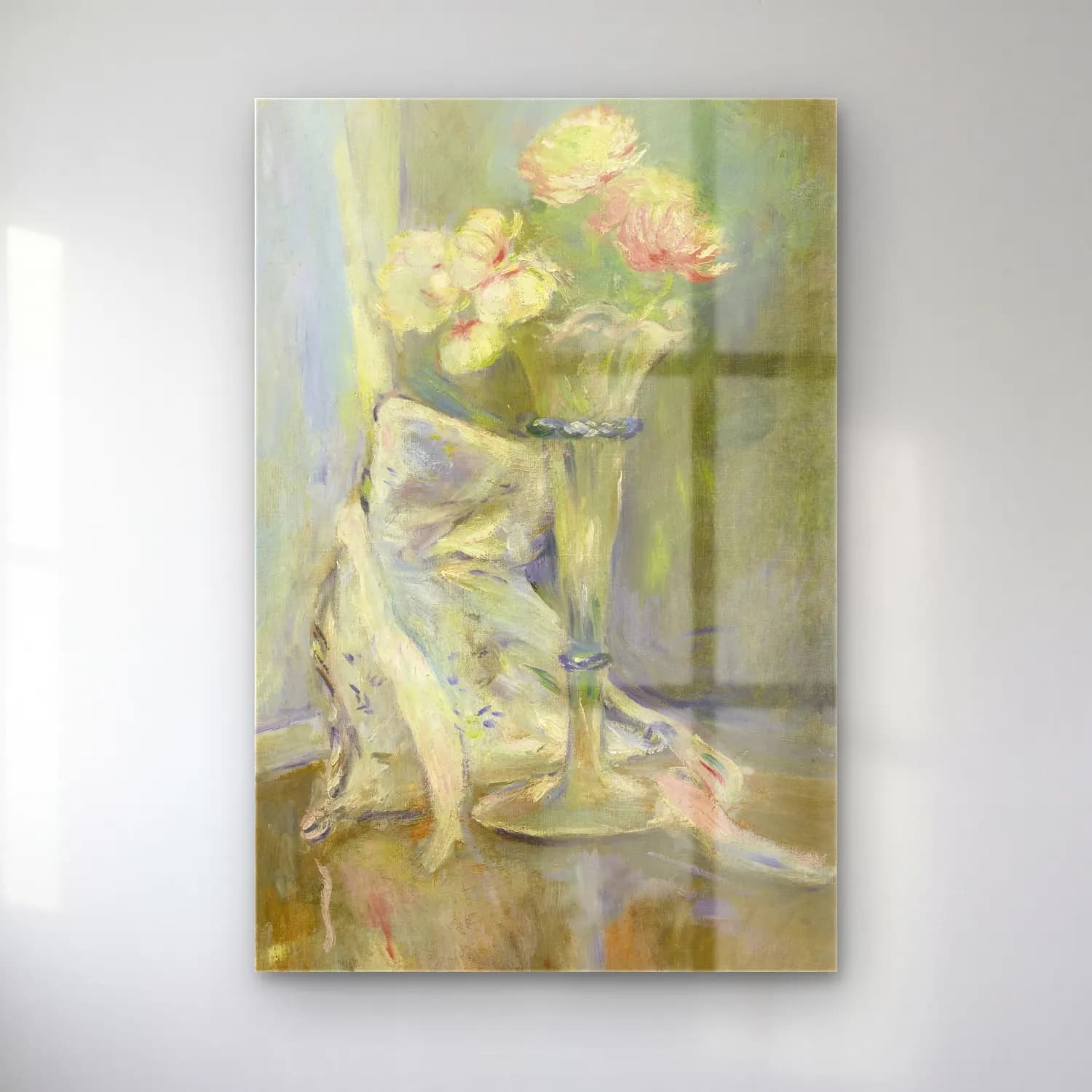 Berthe Morisot – Anémones roses cam tablo — Berthe Morisot – Anémones roses — empresyonist vazo