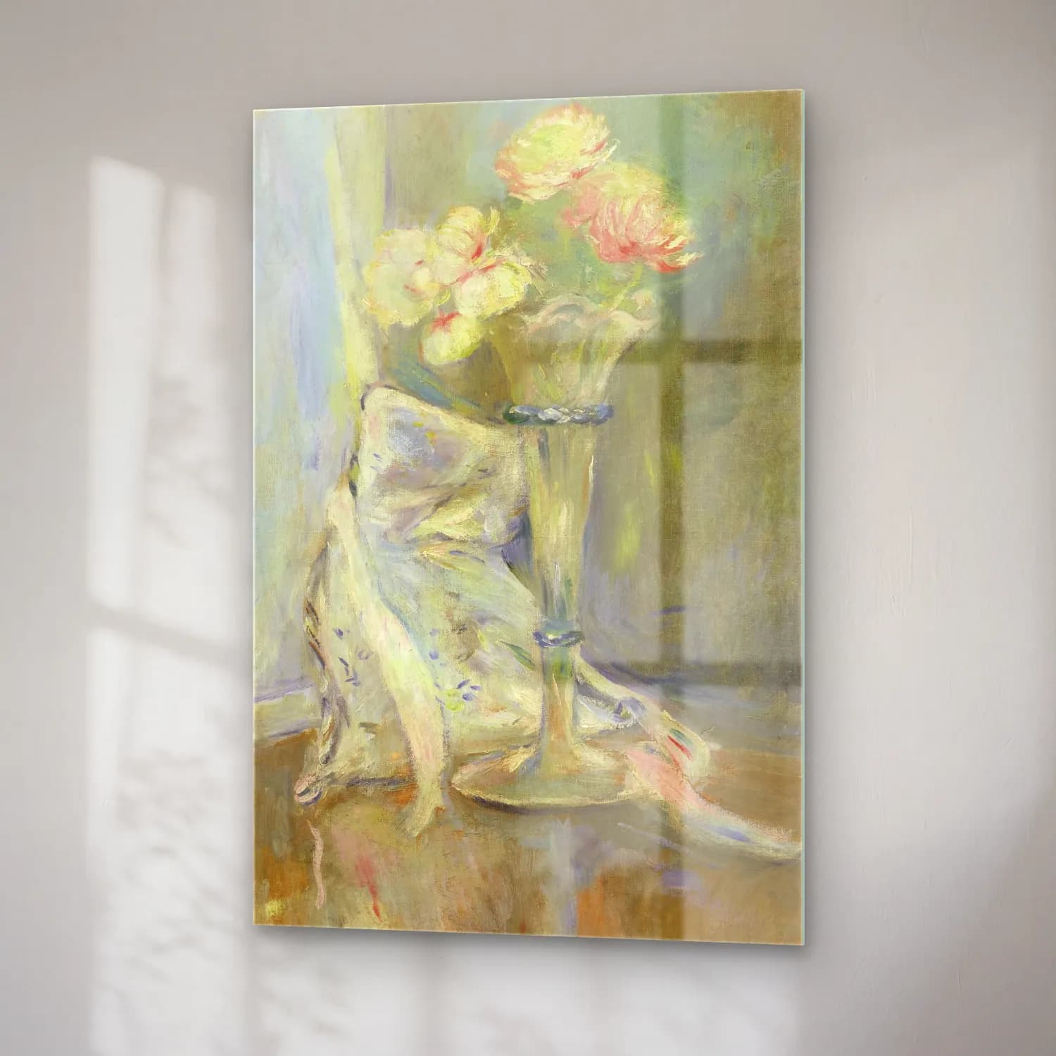 Berthe Morisot – Anémones roses cam tablo — sağ açıdan görünüm