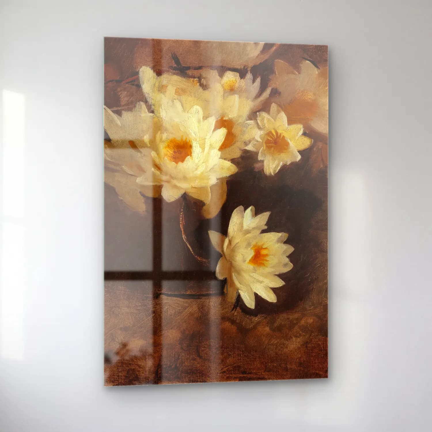 Abbott Handerson Thayer – Water Lilies cam tablo — sol açıdan görünüm