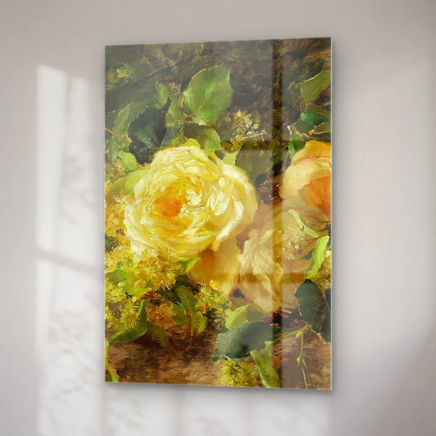 Olga Wisinger-Florian – A bouquet of roses cam tablo — sağ açıdan görünüm