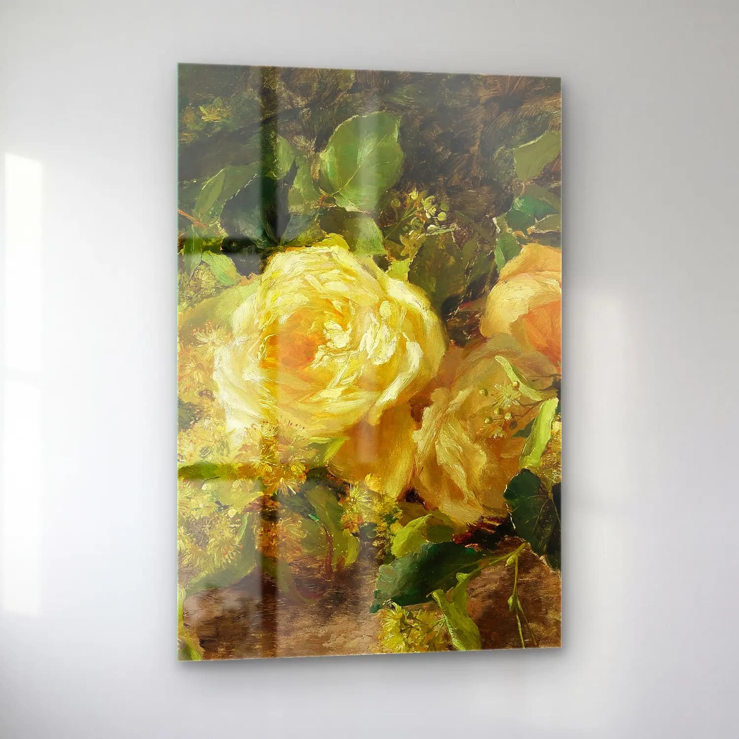Olga Wisinger-Florian – A bouquet of roses cam tablo — sol açıdan görünüm