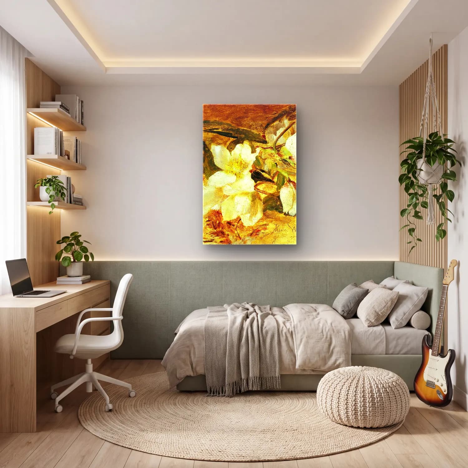 Olga Wisinger-Florian – Black hellebore cam tablo — genç odasında