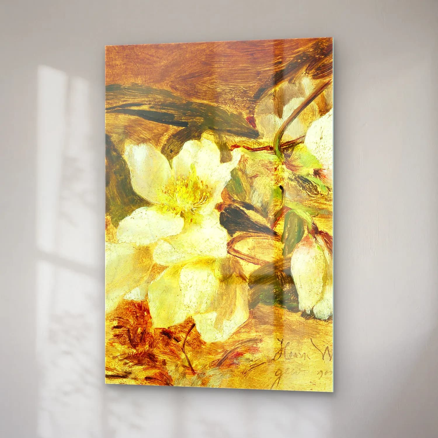 Olga Wisinger-Florian – Black hellebore cam tablo — sağ açıdan görünüm