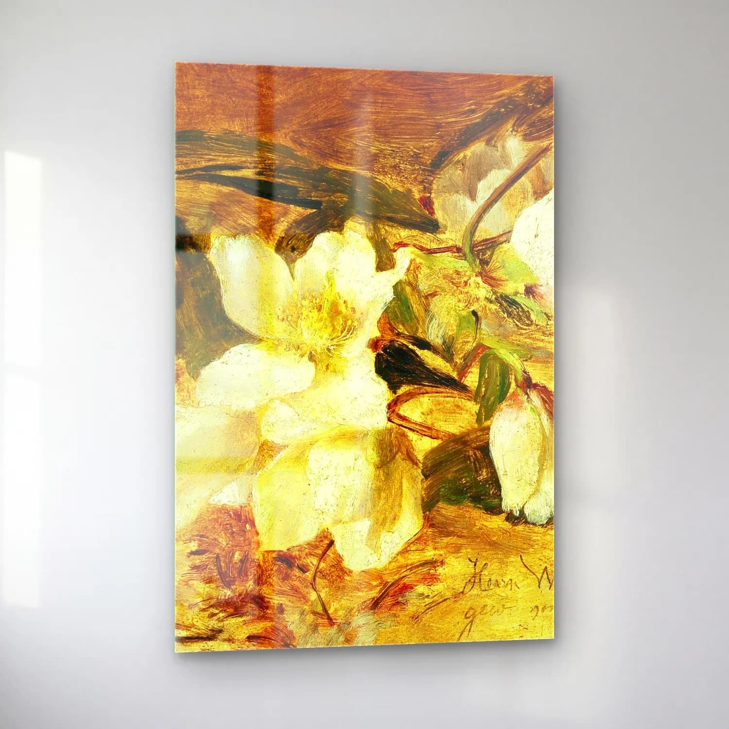 Olga Wisinger-Florian – Black hellebore cam tablo — sol açıdan görünüm