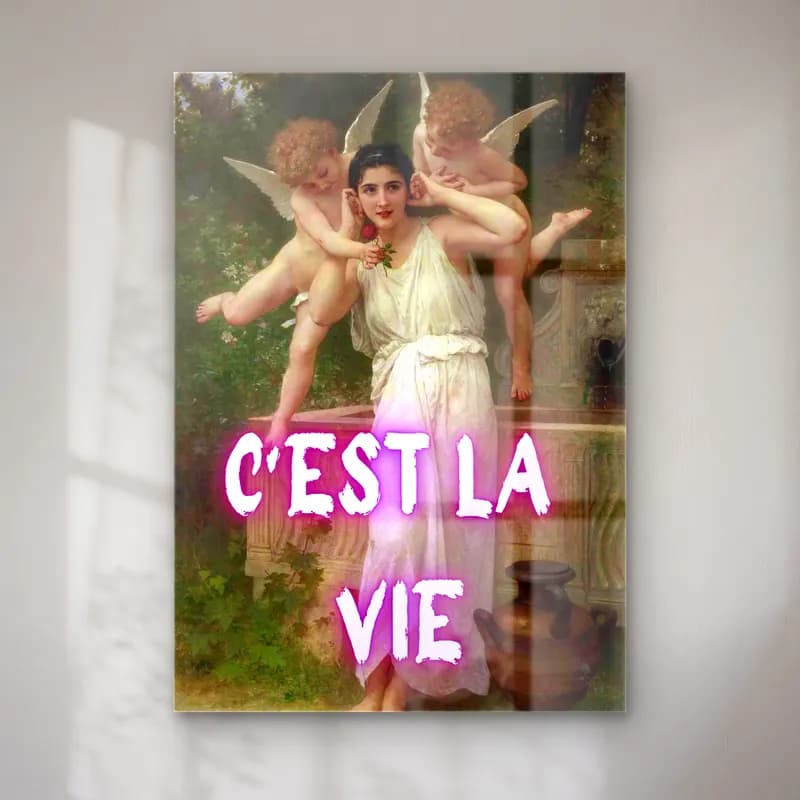 Vintage Poster Melek No. 5 cam tablo — Vintage Poster Melek No. 5 — vintage poster melek