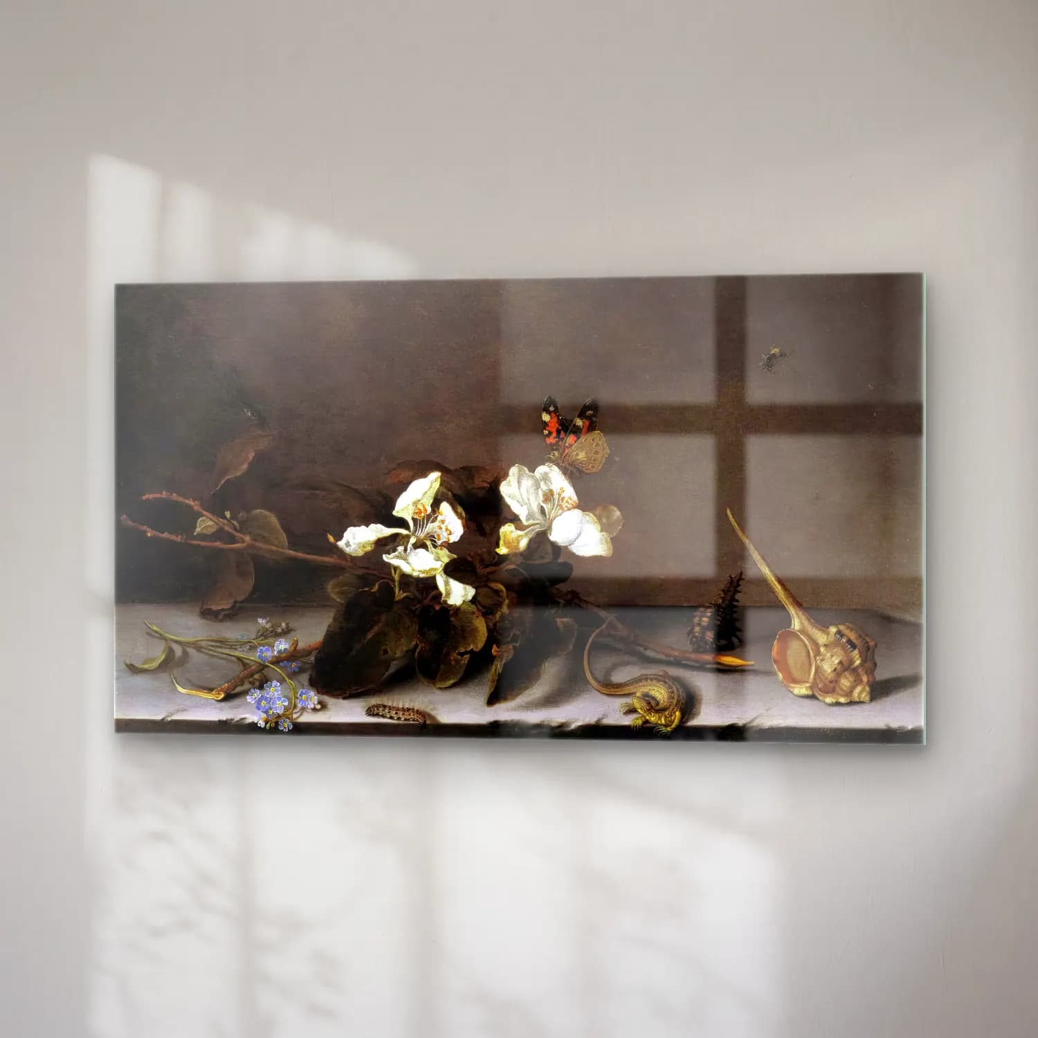 Balthasar van der Ast – Still-Life with Apple Blossoms cam tablo — sağ açıdan görünüm