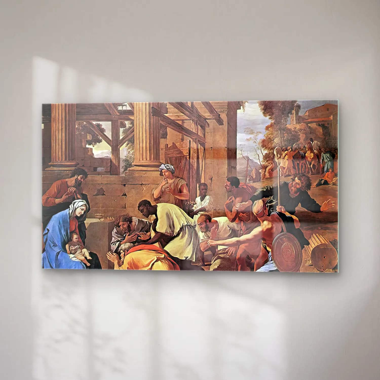 Nicolas Poussin – Adoration of the Magi cam tablo — sağ açıdan görünüm