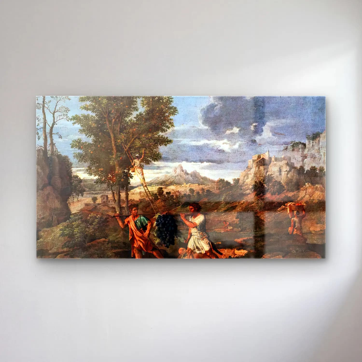 Nicolas Poussin – Autumn cam tablo — Nicolas Poussin – Autumn — yağlı boya mitolojik sahne