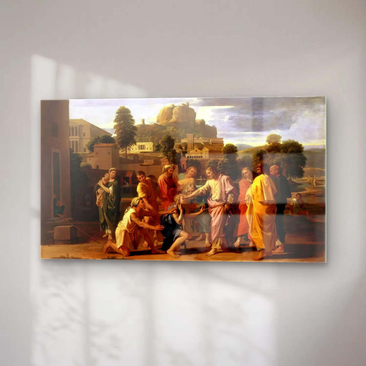 Nicolas Poussin – Christ Healing the Blind cam tablo — sağ açıdan görünüm