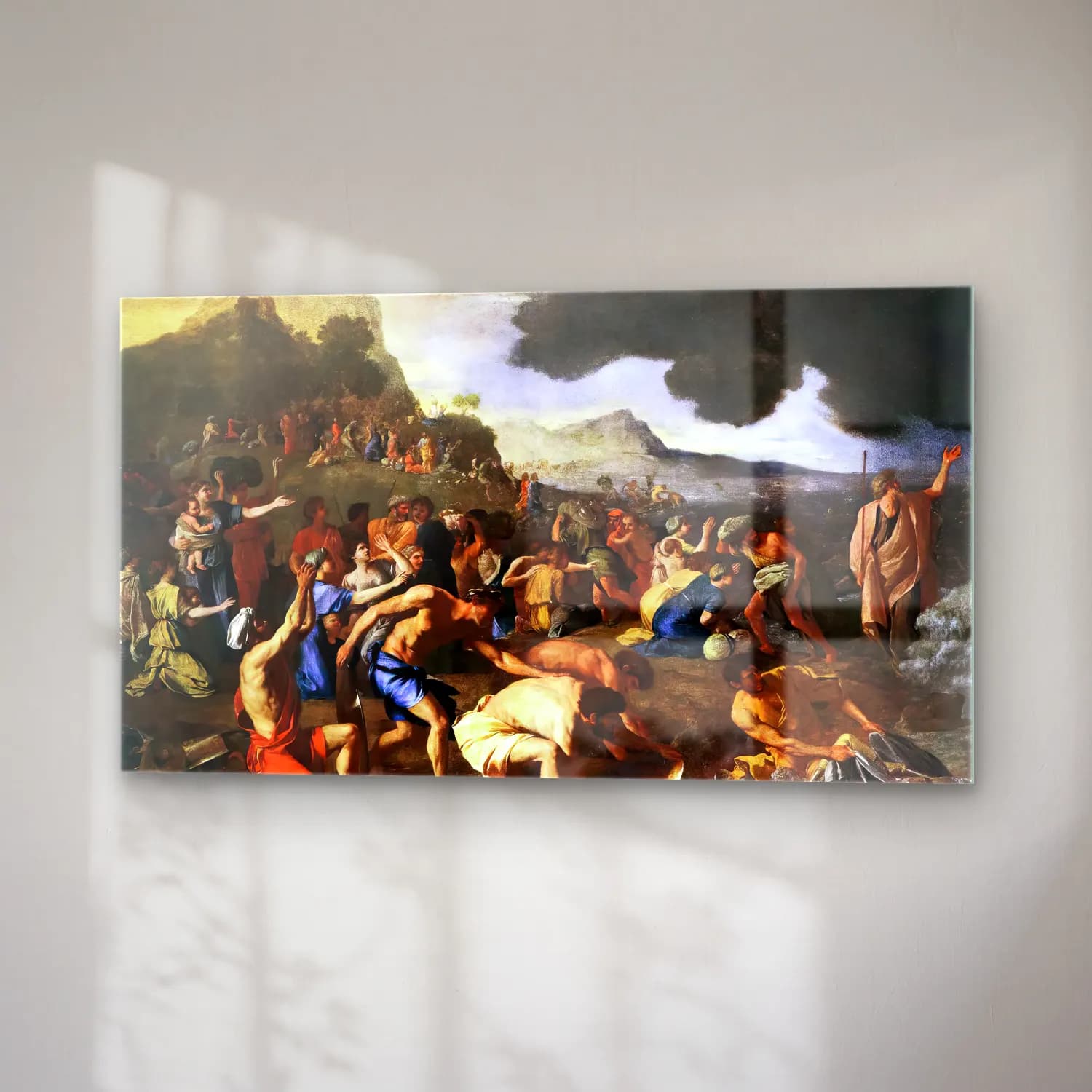 Nicolas Poussin – Crossing of the Red Sea cam tablo — sağ açıdan görünüm