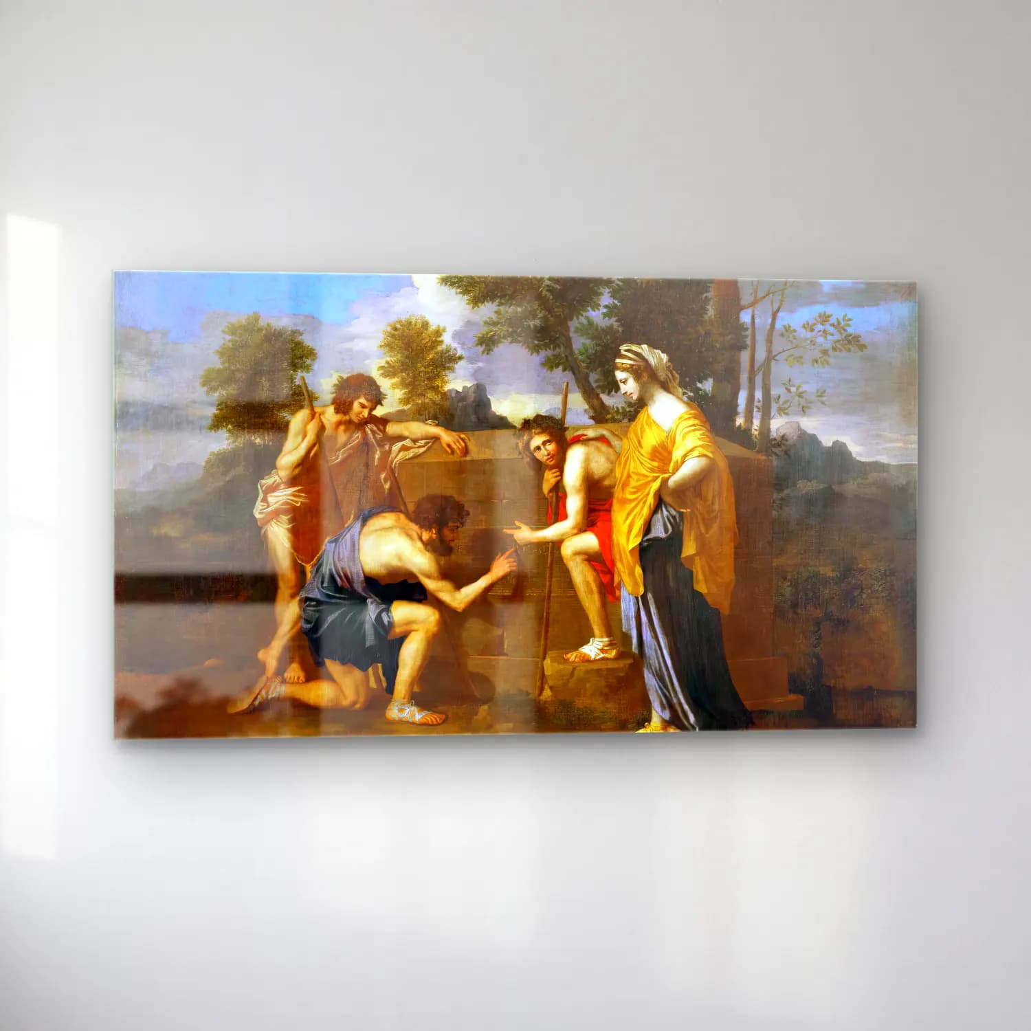 Nicolas Poussin – Et in Arcadia Ego II cam tablo — sol açıdan görünüm
