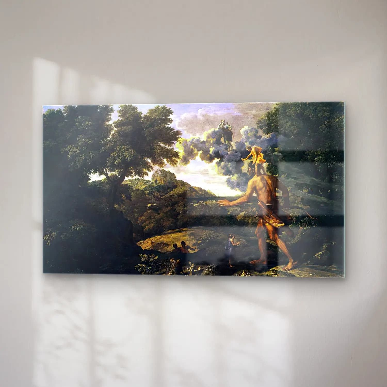 Nicolas Poussin – Landscape with Diana and Orion cam tablo — sağ açıdan görünüm