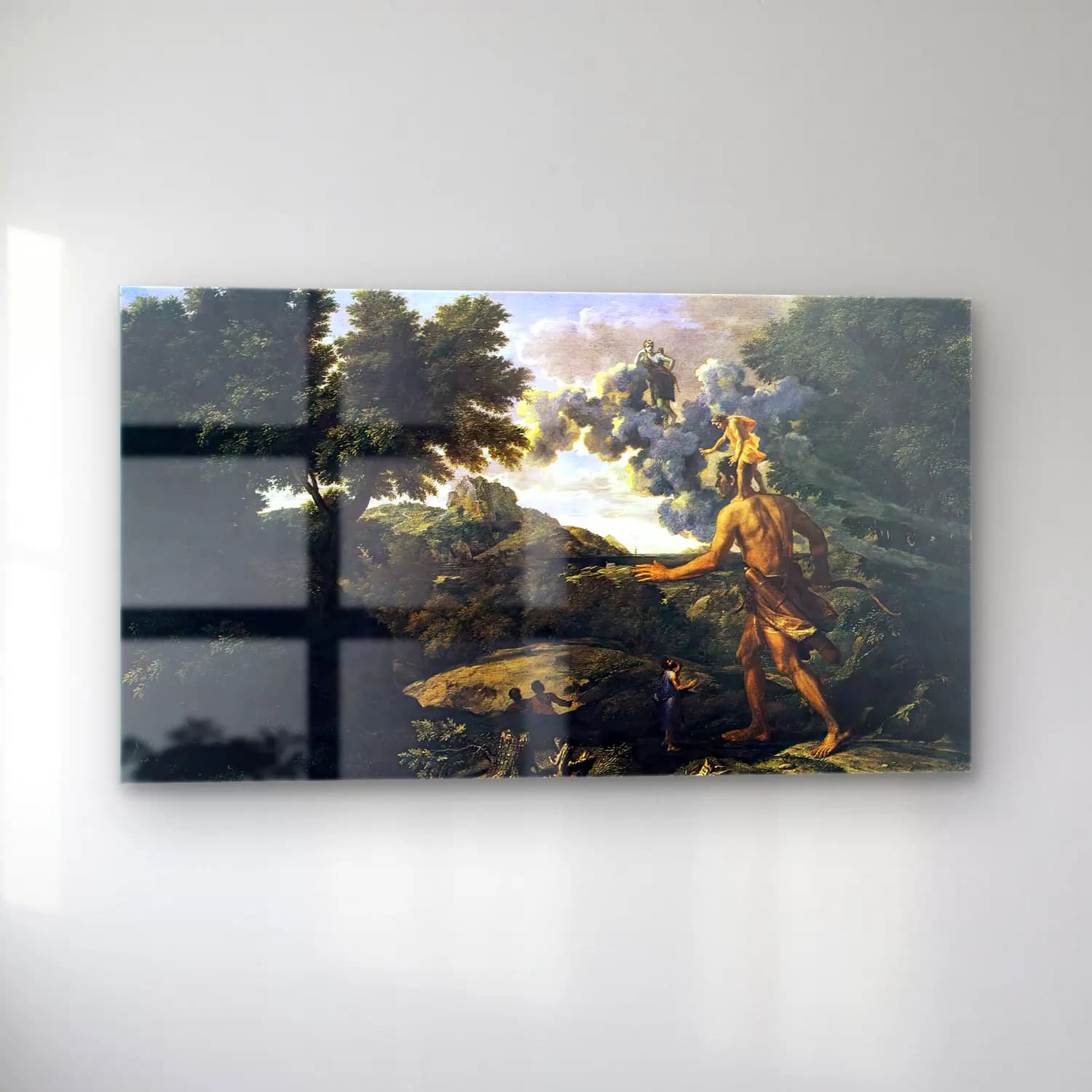 Nicolas Poussin – Landscape with Diana and Orion cam tablo — sol açıdan görünüm