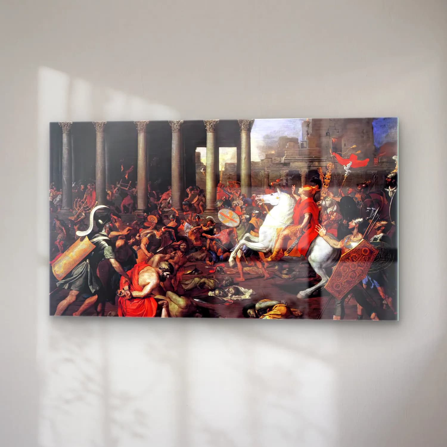 Nicolas Poussin – The Destruction of the Temple at Jerusalem II cam tablo — sağ açıdan görünüm