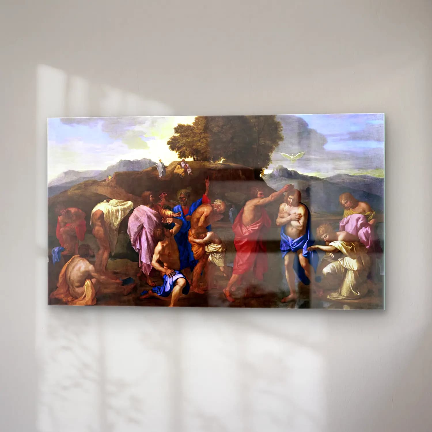 Nicolas Poussin – The Seven Sacraments I Baptism cam tablo — sağ açıdan görünüm