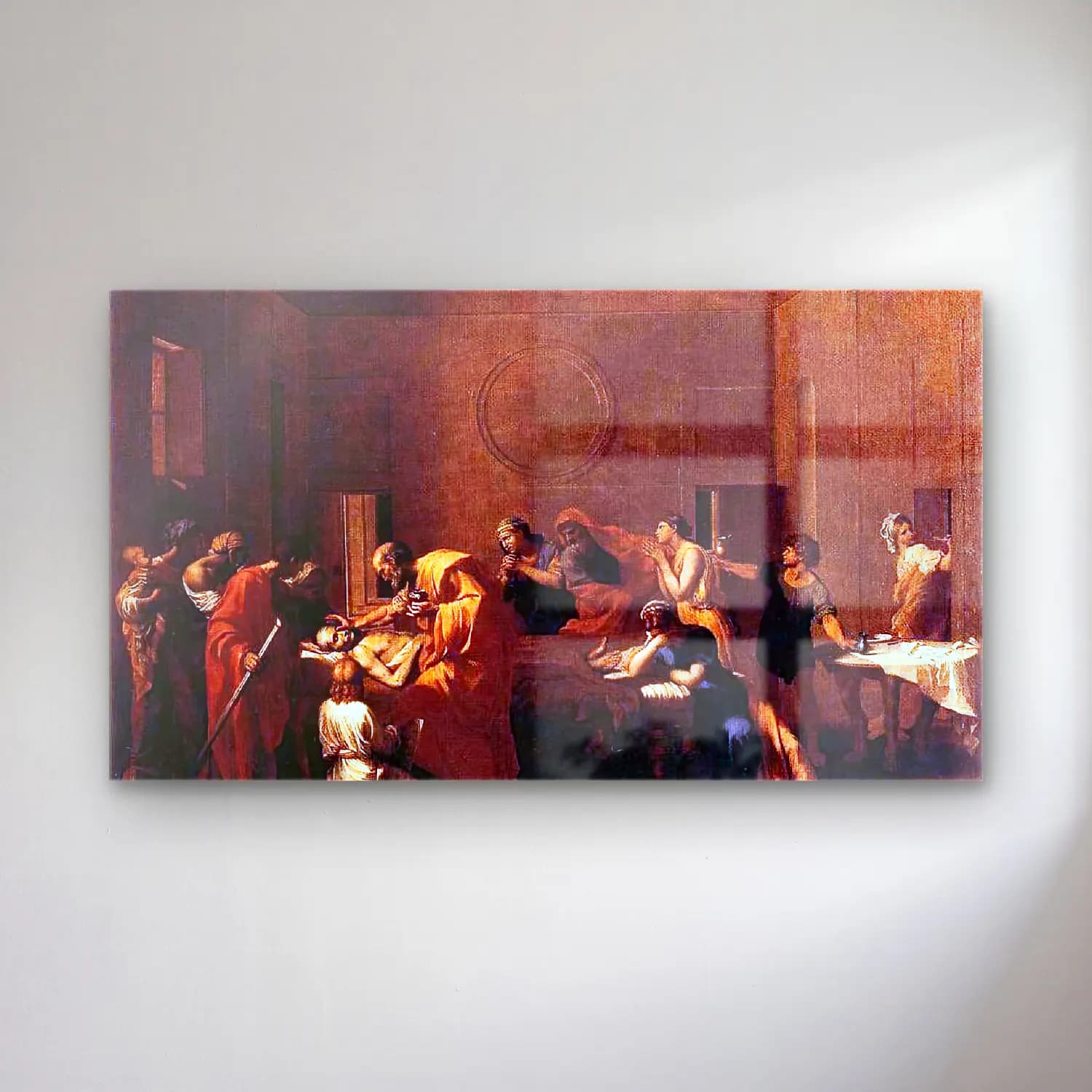 Nicolas Poussin – The Seven Sacraments I Extreme Unction cam tablo — Nicolas Poussin – The Seven Sacraments I Extreme Unction — yağlı boya dini sahne