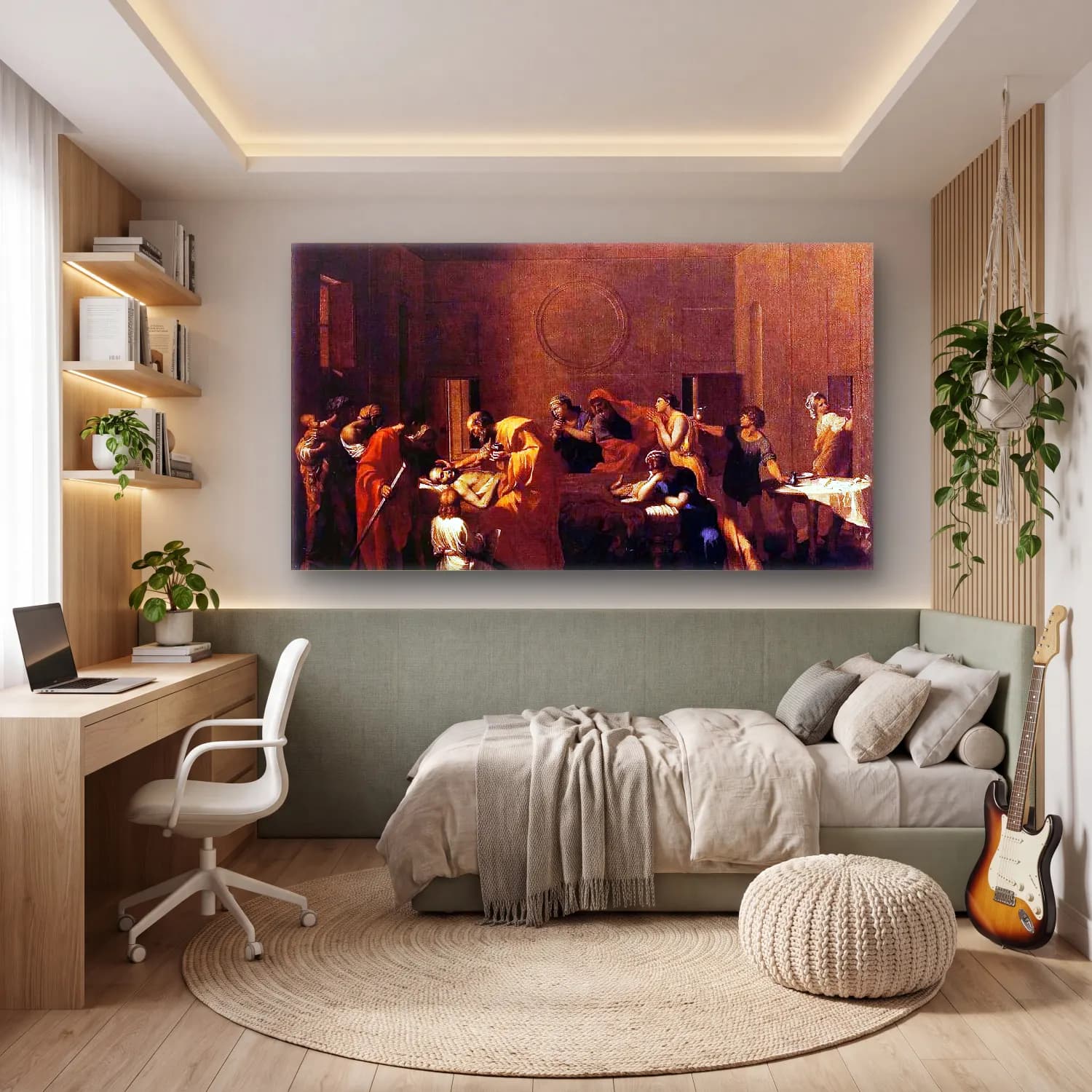 Nicolas Poussin – The Seven Sacraments I Extreme Unction cam tablo — genç odasında