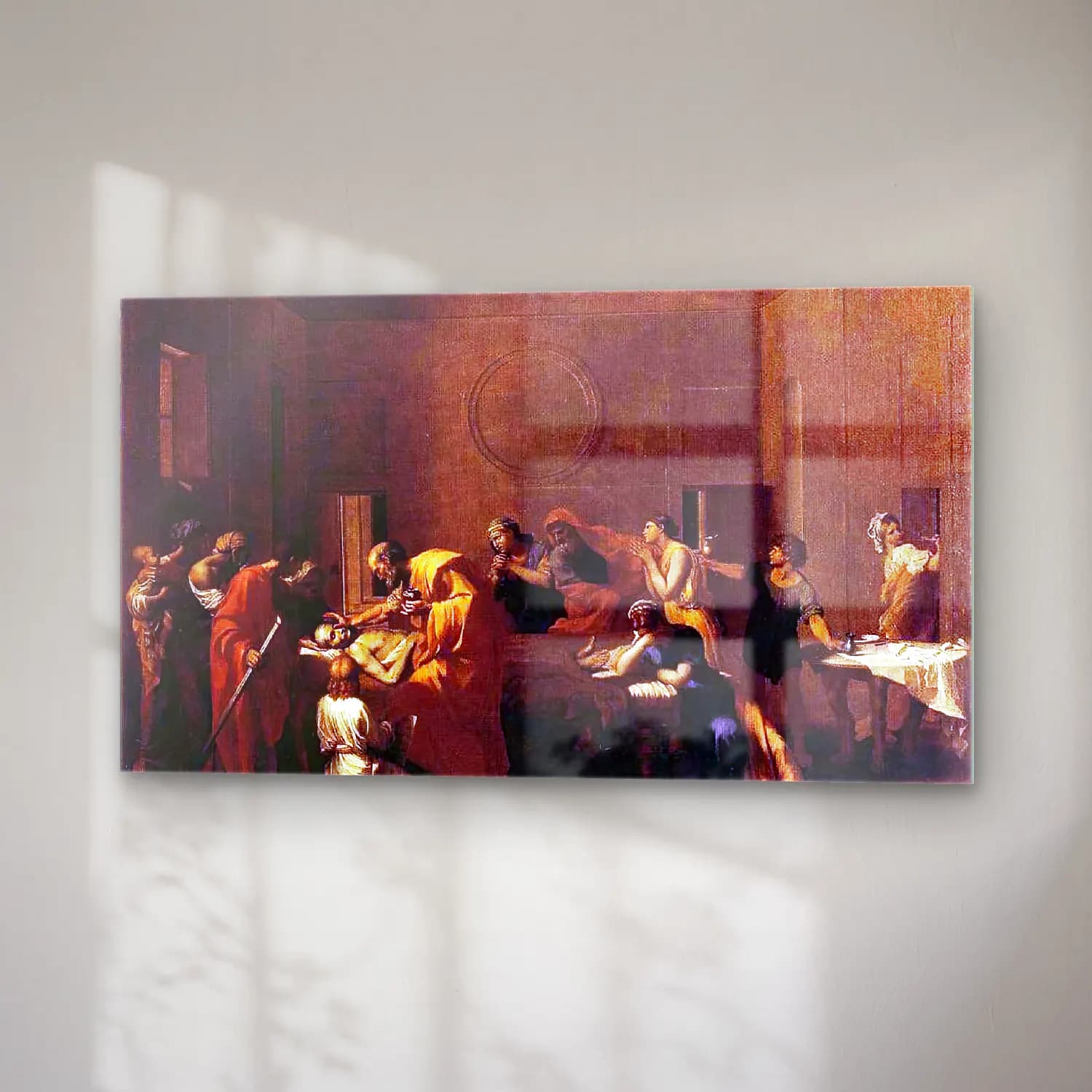 Nicolas Poussin – The Seven Sacraments I Extreme Unction cam tablo — sağ açıdan görünüm